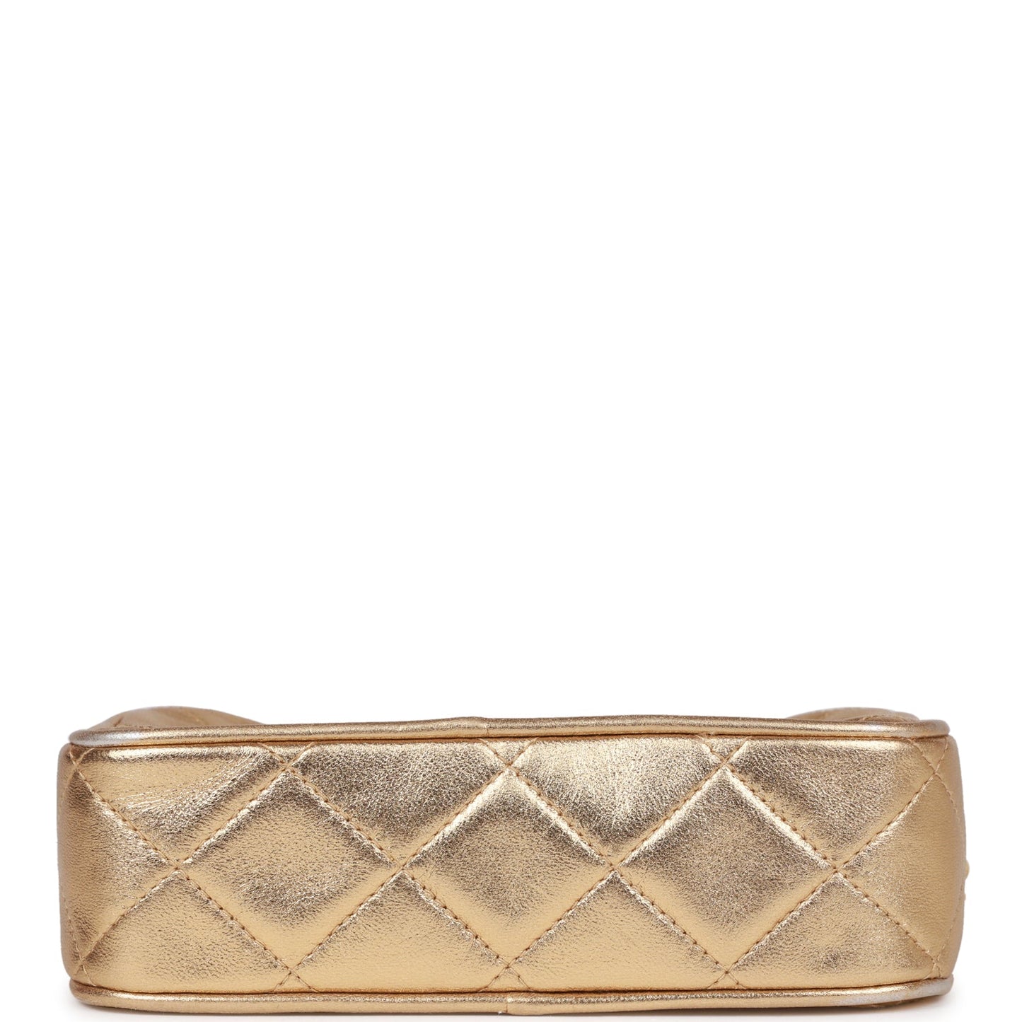 Chanel  CC Camera Bag Gold Metallic Lambskin Gold Hardware