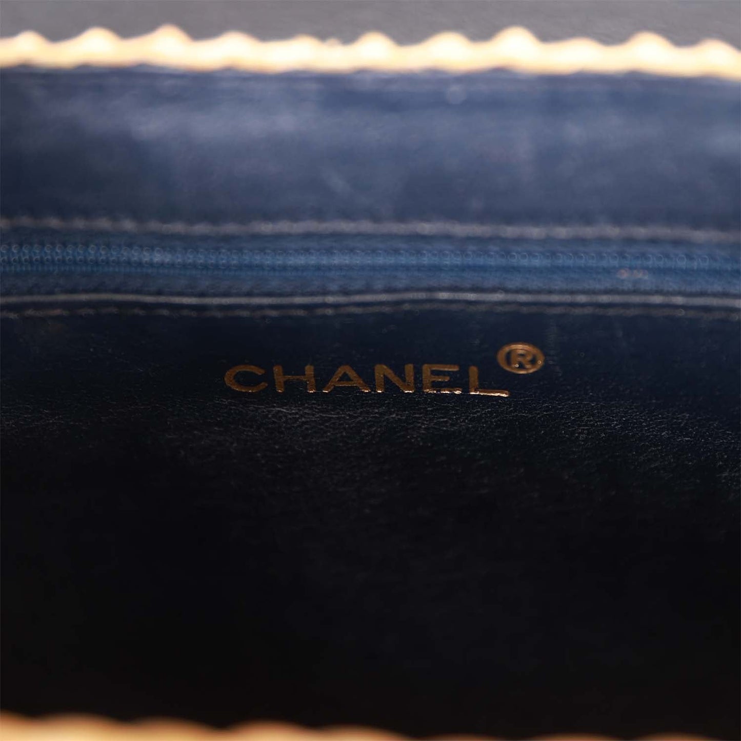 Chanel  Basket Bag Denim and Rattan Wicker Gold Hardware