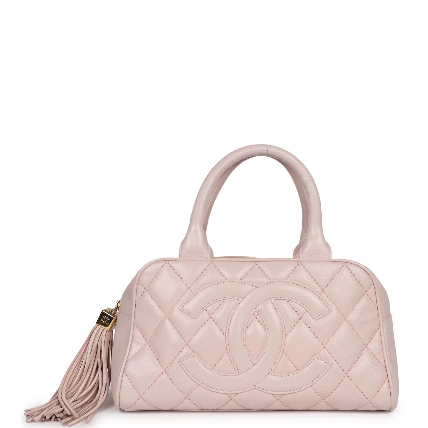 Chanel  Timeless Bowler Light Pink Caviar Gold Hardware