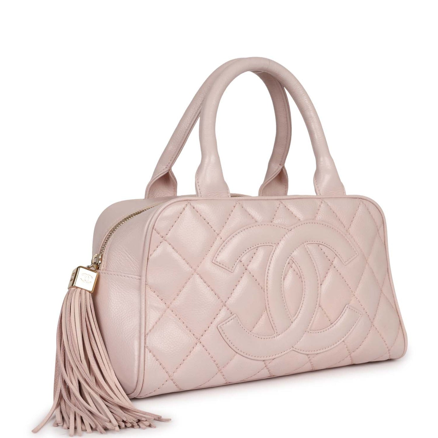 Chanel  Timeless Bowler Light Pink Caviar Gold Hardware