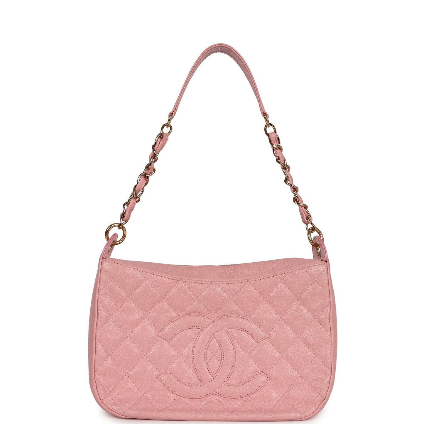 Chanel  Timeless Shoulder Bag Pink Caviar Gold Hardware