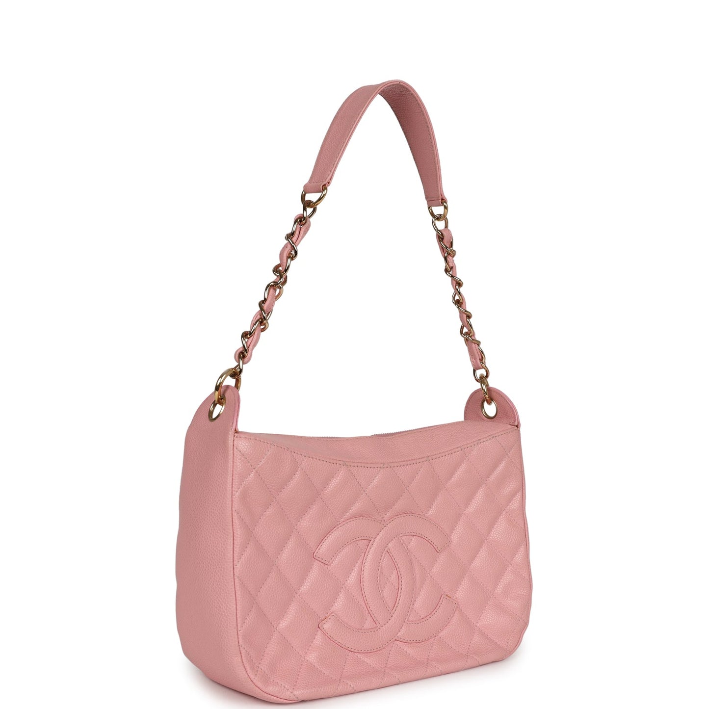 Chanel  Timeless Shoulder Bag Pink Caviar Gold Hardware