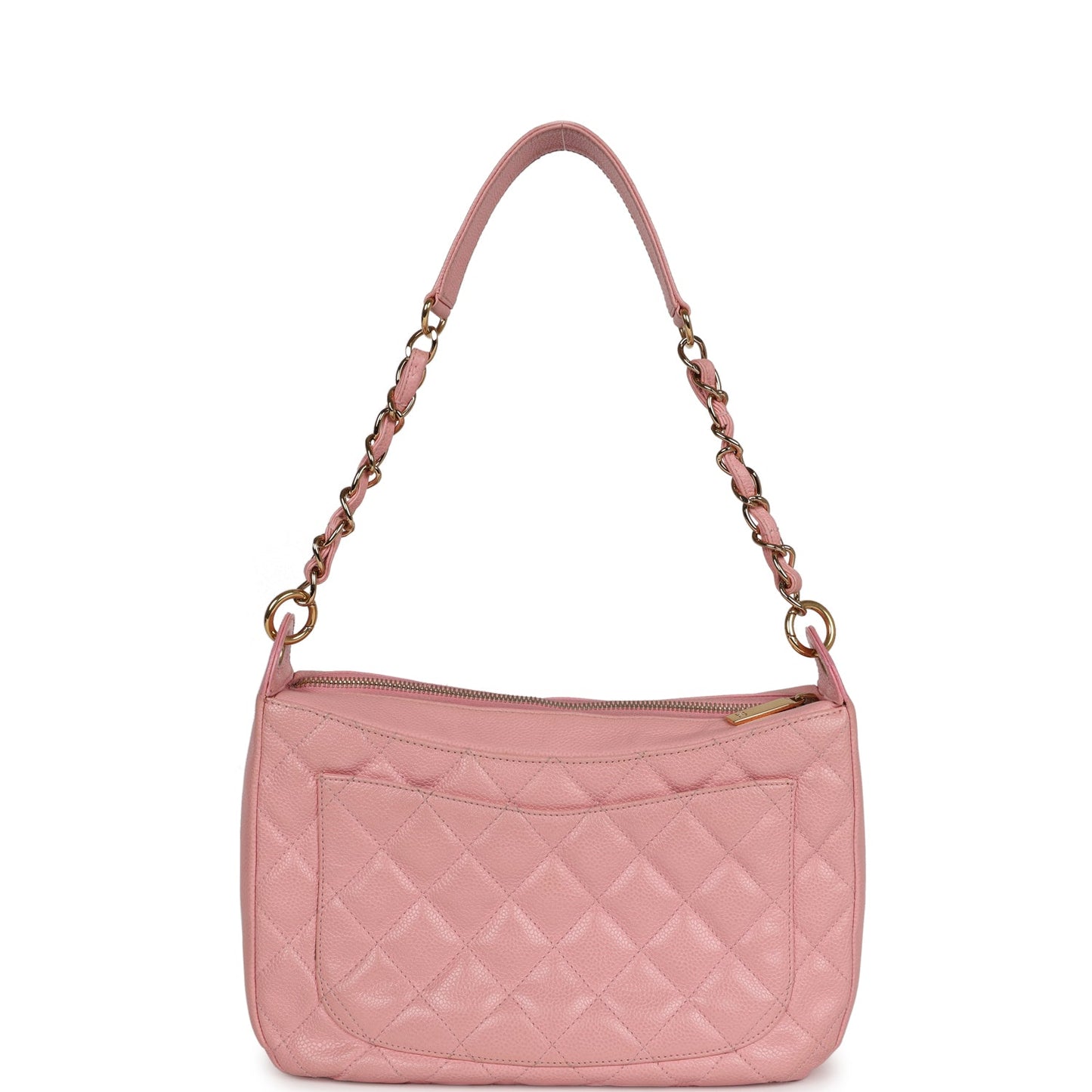 Chanel Timeless Shoulder Bag Pink Caviar Gold Hardware