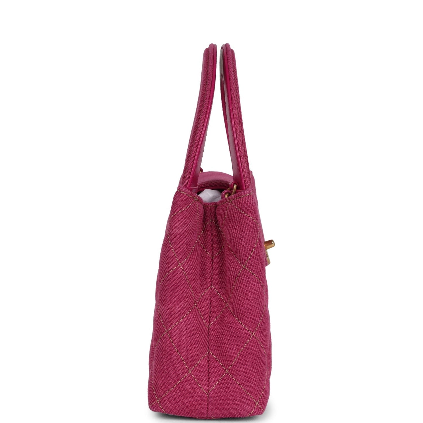 Chanel Small Kelly Shopper Pink Washed Brushed Gold Hardware Crossbody