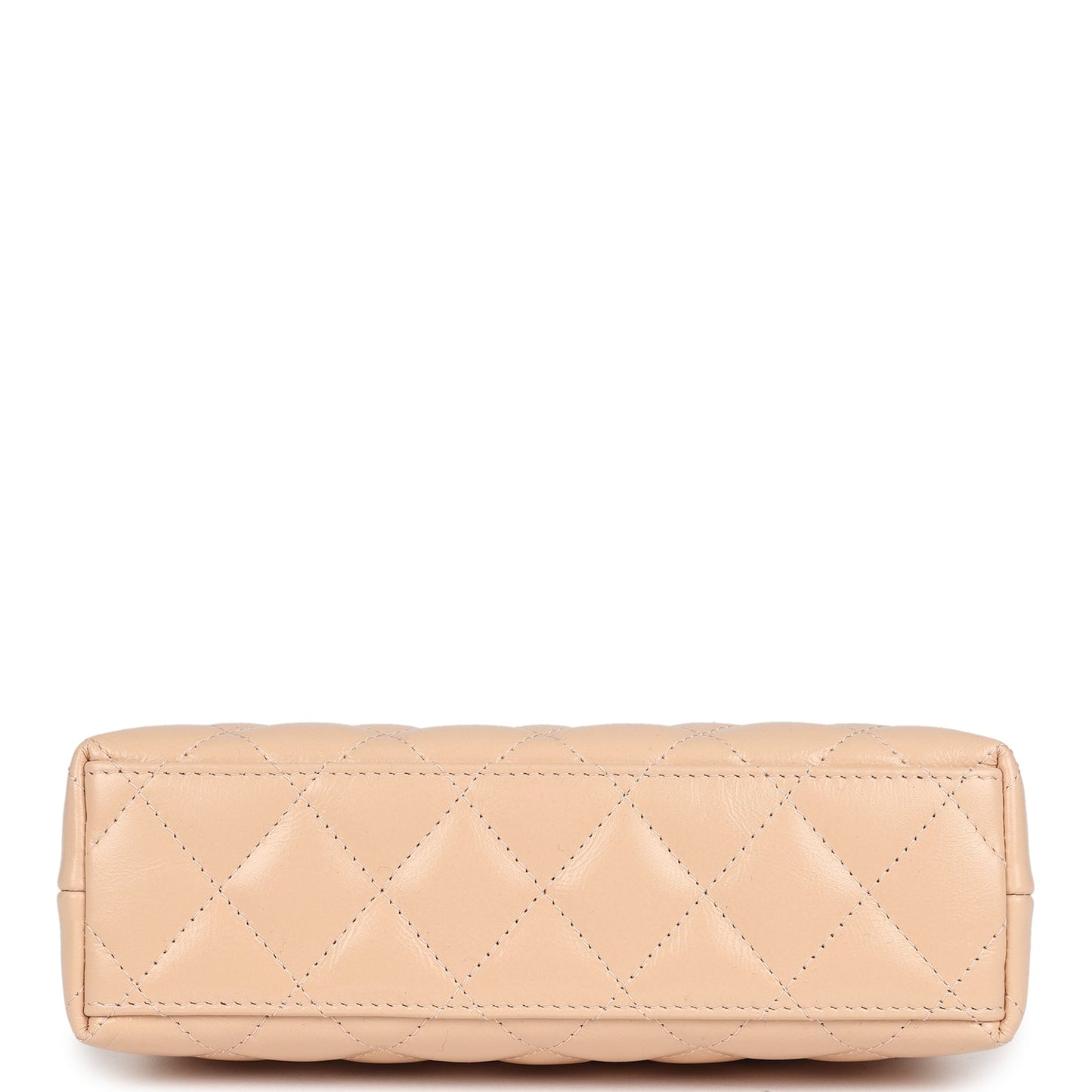 Chanel Small Kelly Shopper Beige Shiny Aged Calfskin Brushed Gold Hardware