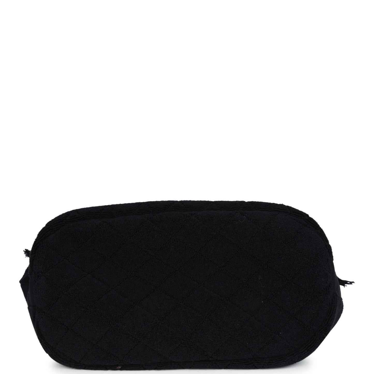 Chanel Coco Beach Tote Black Terry Cloth with Towel