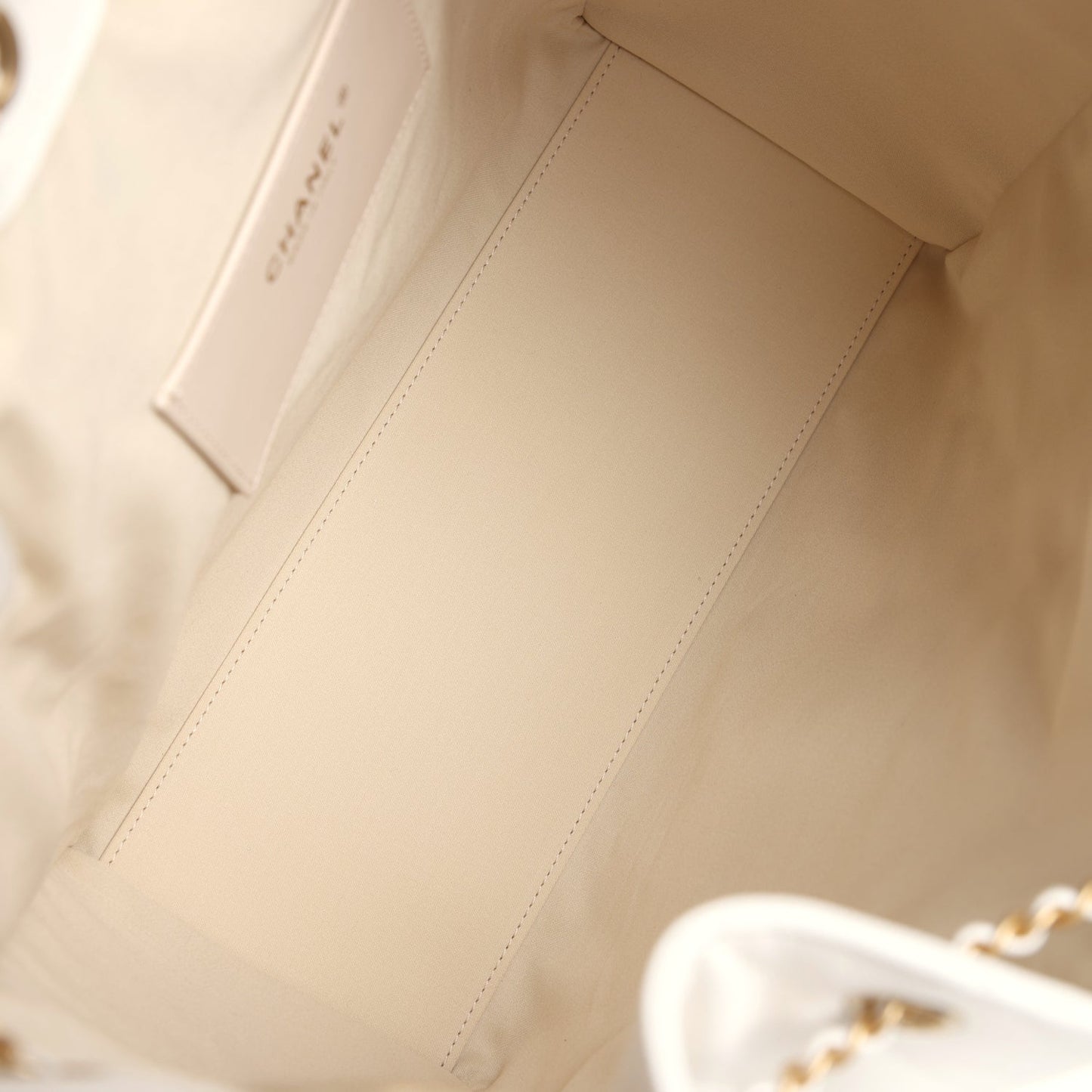 Chanel Medium 25 Hobo Bag White Caviar Antique Gold Hardware