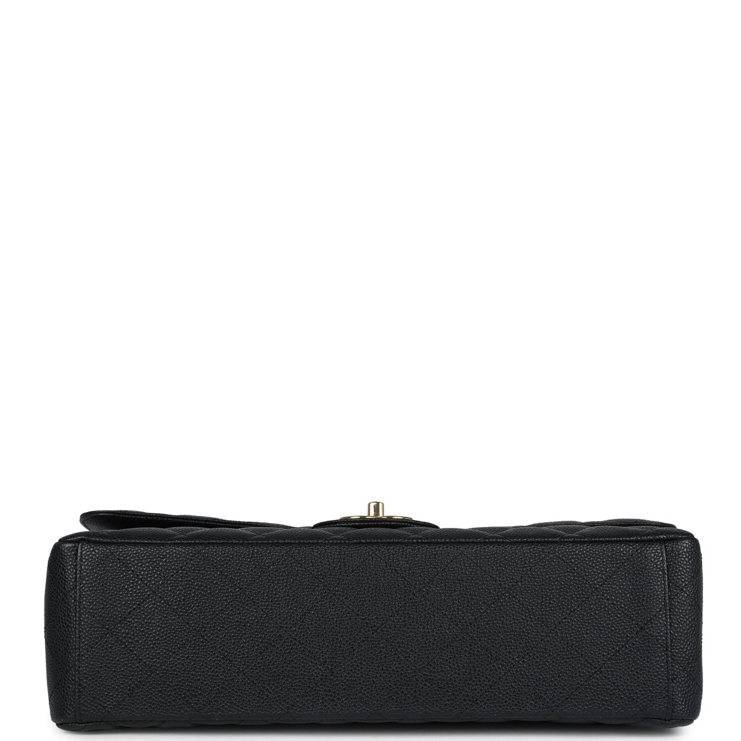Chanel Maxi Classic Double Flap Bag Black Caviar Gold Hardware