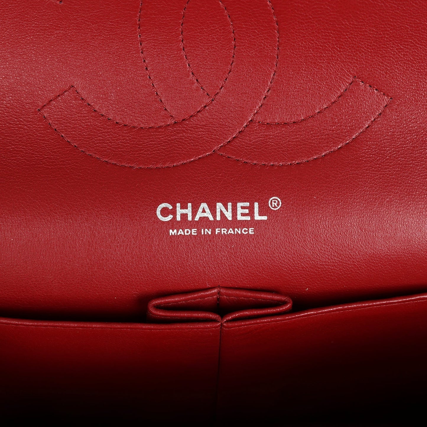 Chanel Jumbo Classic Double Flap Red Caviar Silver Hardware