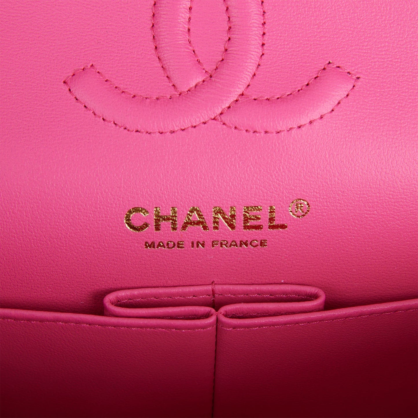 Chanel Small Classic Double Flap Pink Caviar Light Gold Hardware