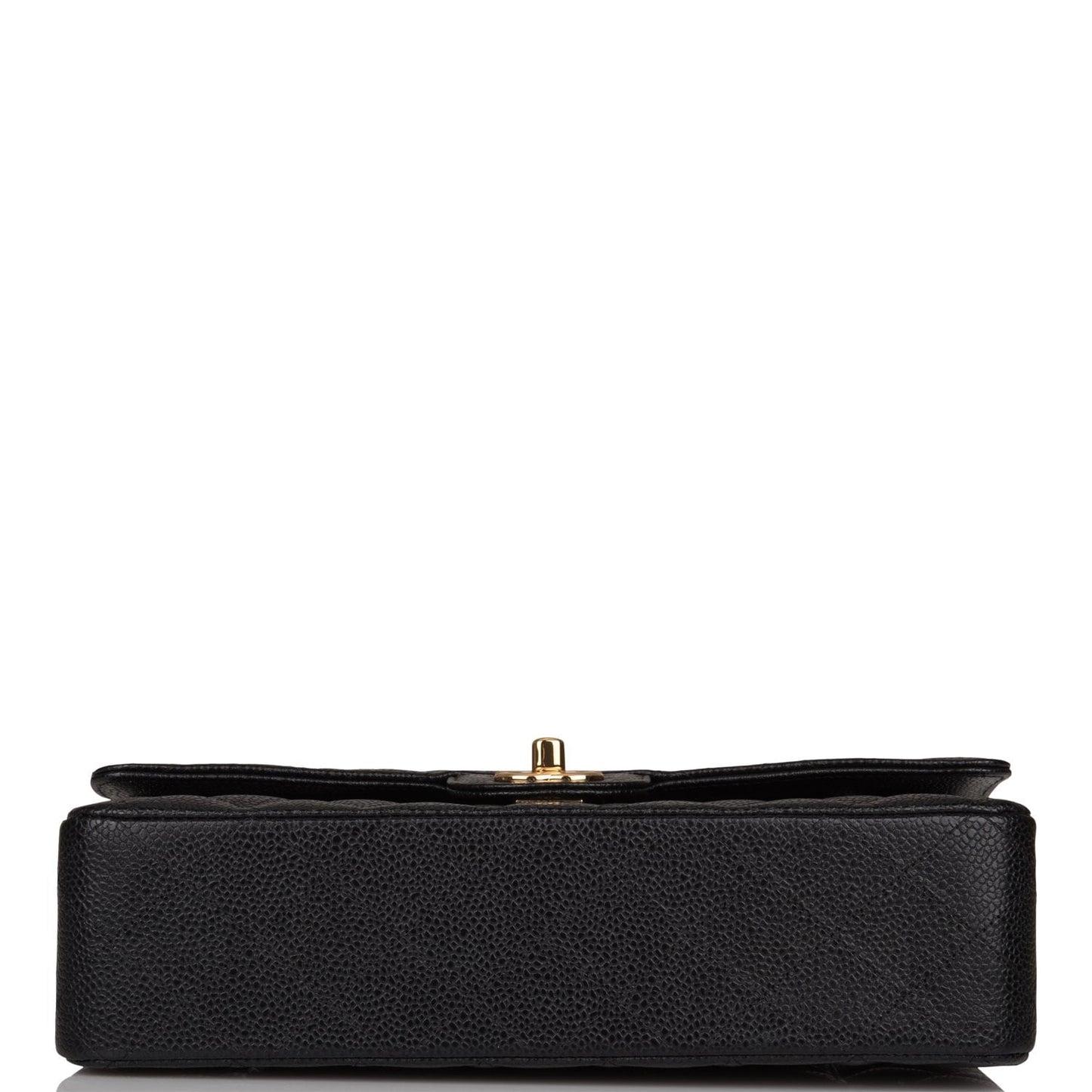 Chanel Black Quilted Caviar Medium Classic Double Flap Bag Gold Hardware