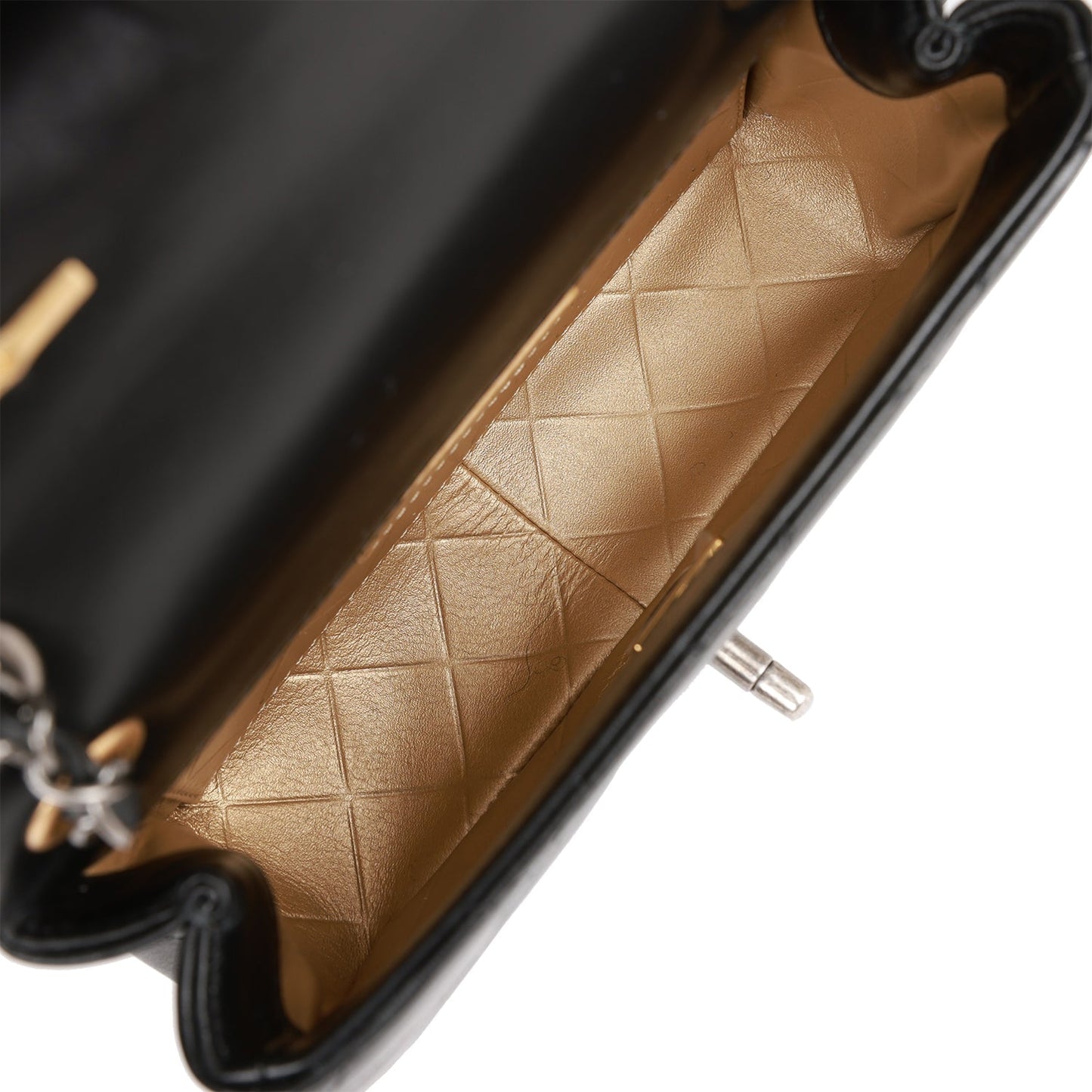 Chanel Coco Clips Mini Rectangular Flap Bag Black Lambskin Mixed Hardware