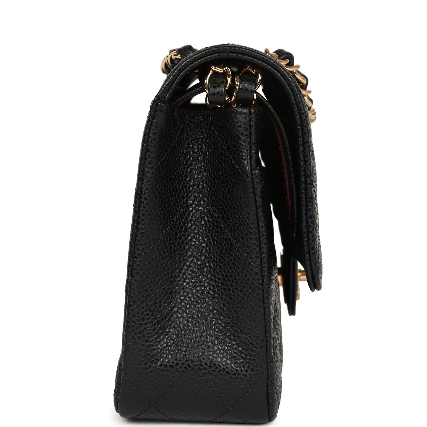 Chanel Medium Classic Double Flap Black Caviar Gold Hardware Shoulder Bag