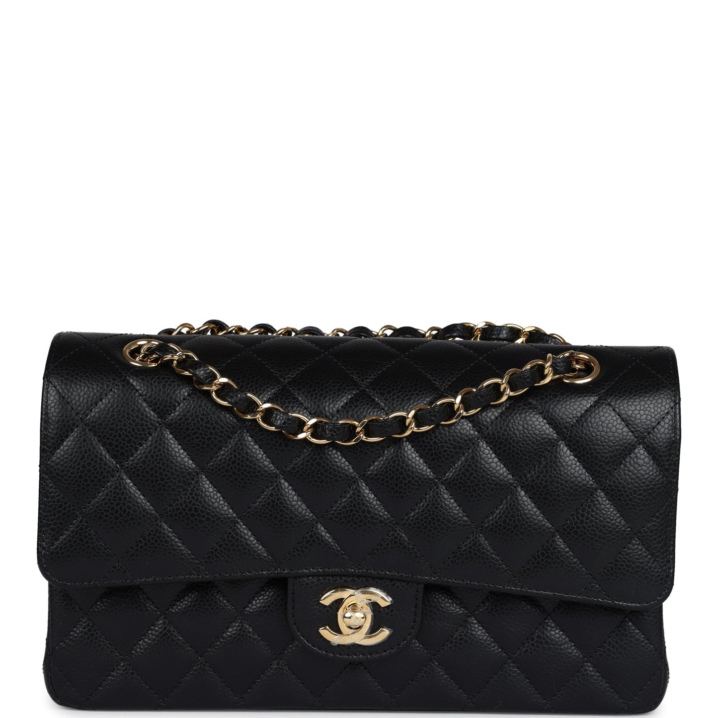 Chanel Medium Classic Double Flap Black Caviar Gold Hardware