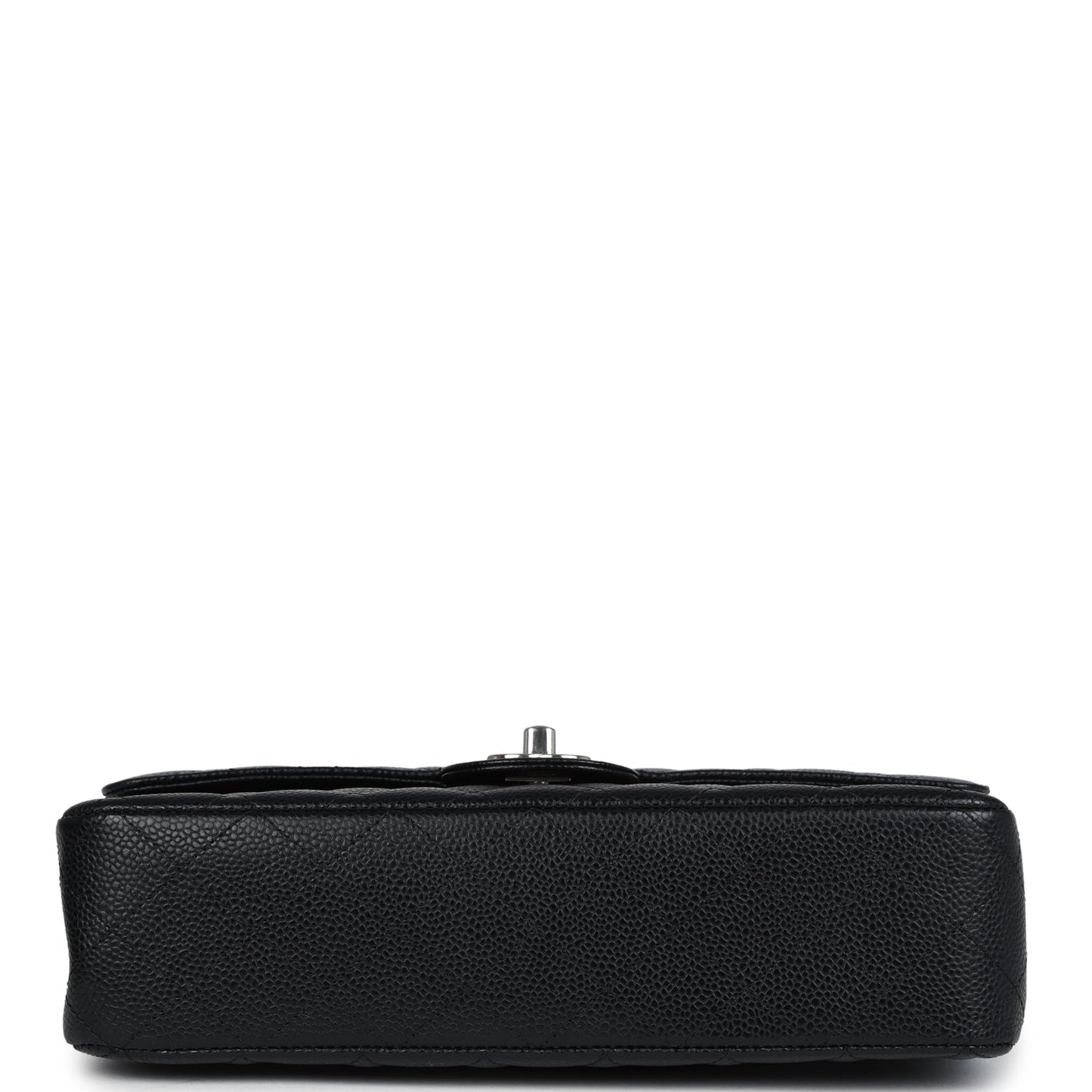 Chanel Medium Classic Double Flap Black Caviar Silver Hardware