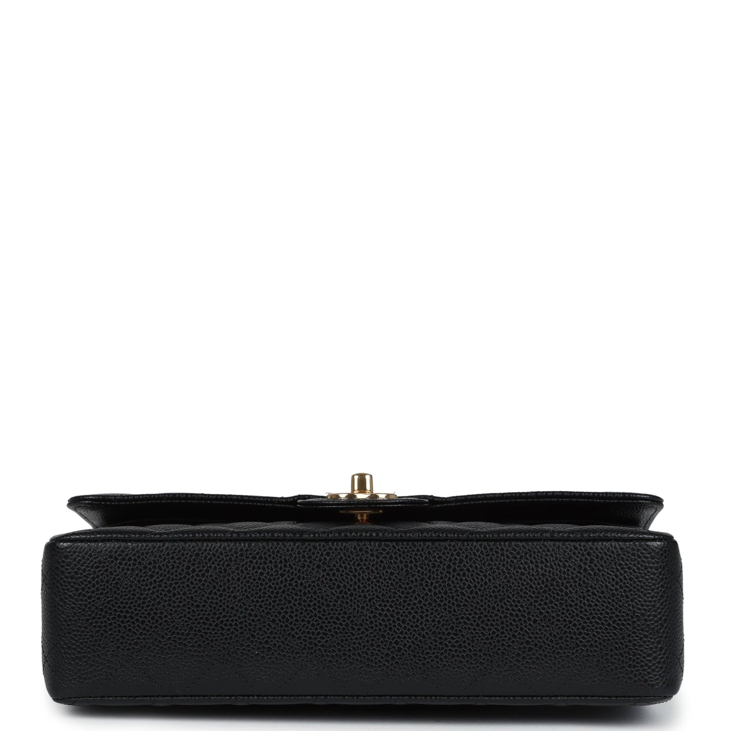 Chanel Medium Classic Double Flap Bag Black Caviar Gold Hardware