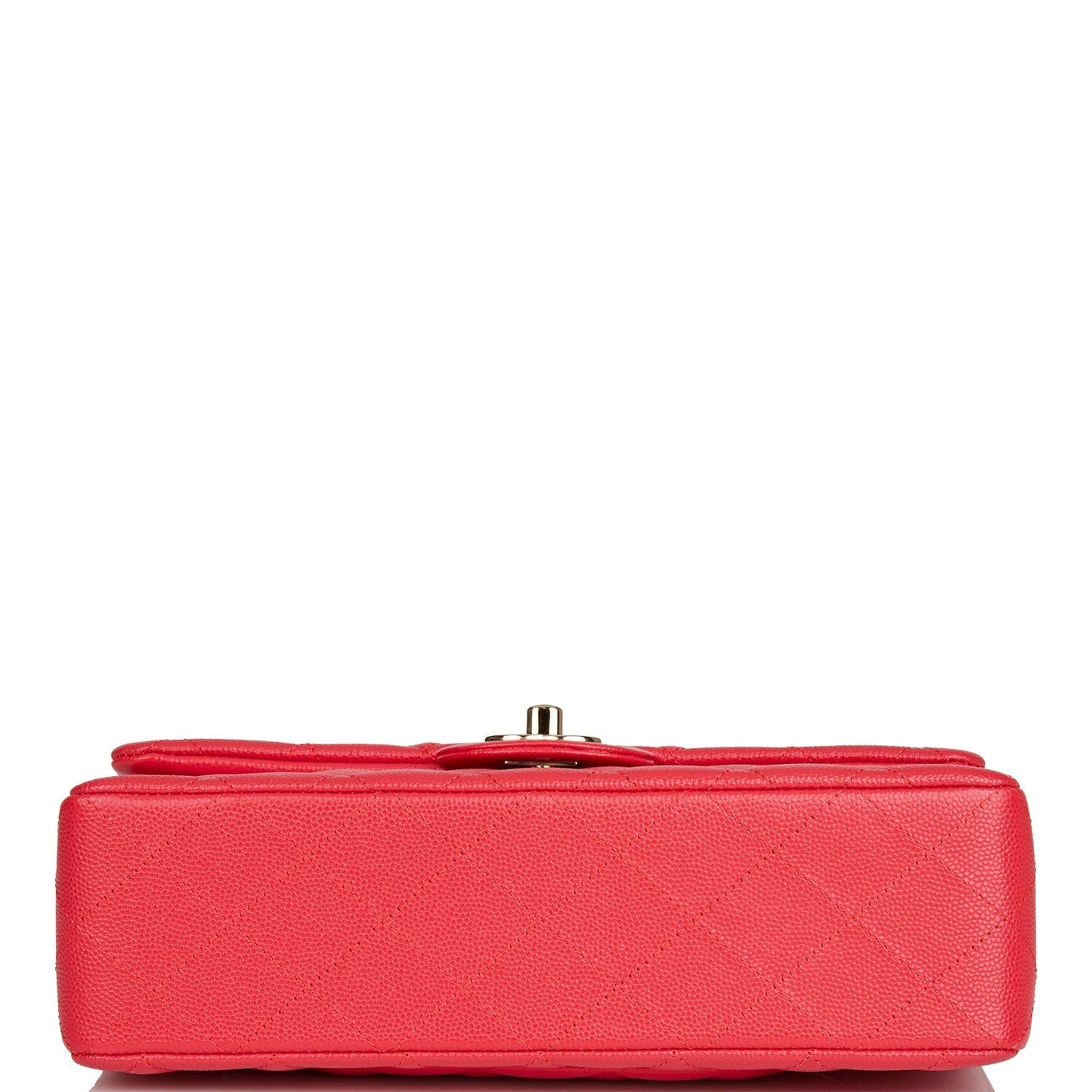 Chanel Small Classic Double Flap Red Caviar Light Gold Hardware