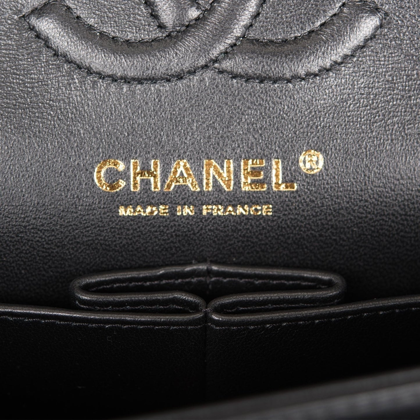 Chanel Small Classic Double Flap Bag Black Lambskin Rose Gold Hardware