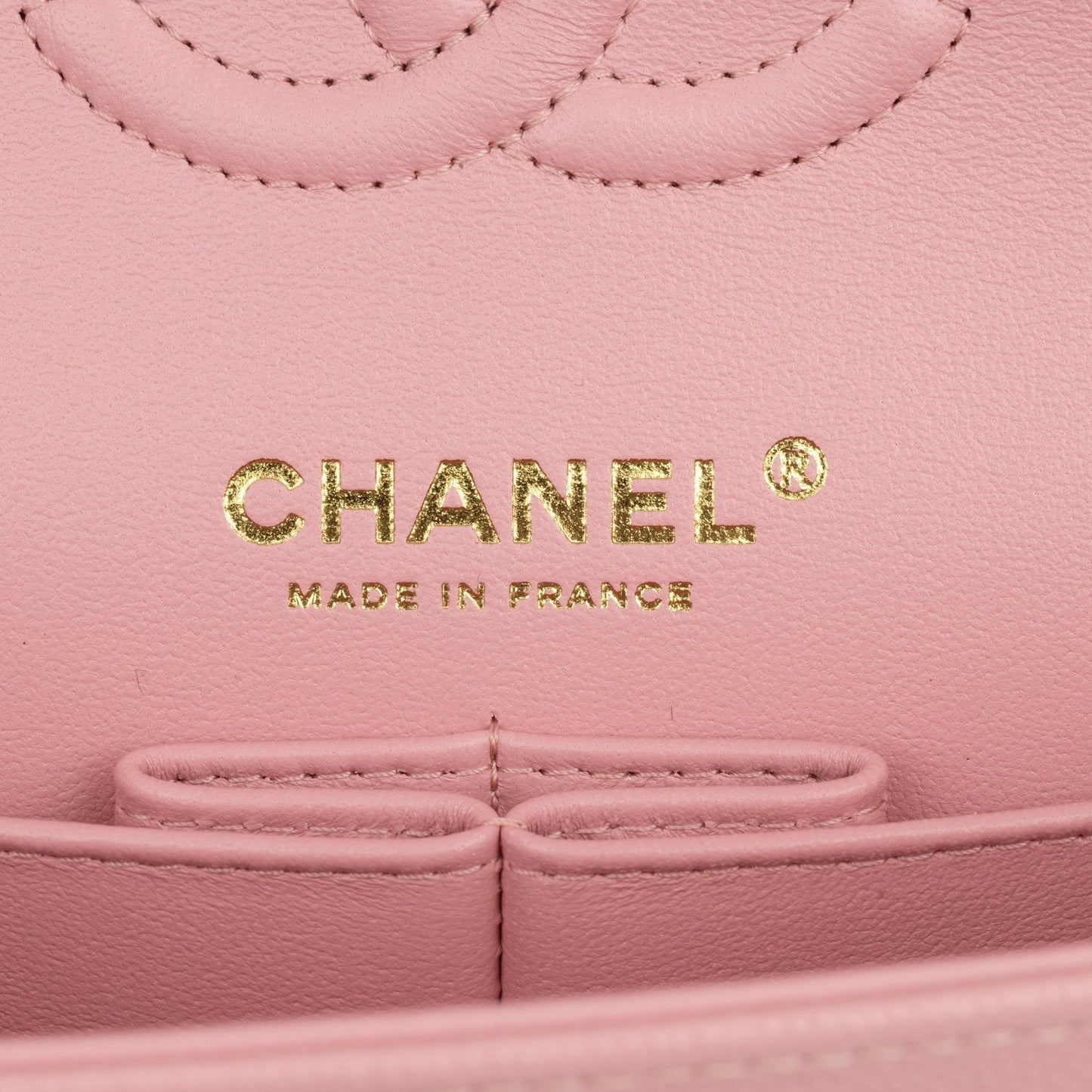 Chanel Small Classic Double Flap Pink Caviar Light Gold Hardware