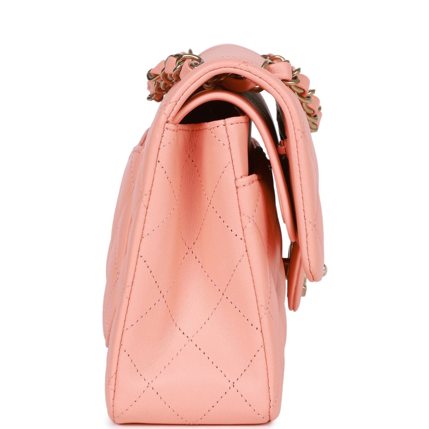 PAYMENT 1 OF 2 Chanel Small Classic Double Flap Pink Lambskin Light Gold Hardware
