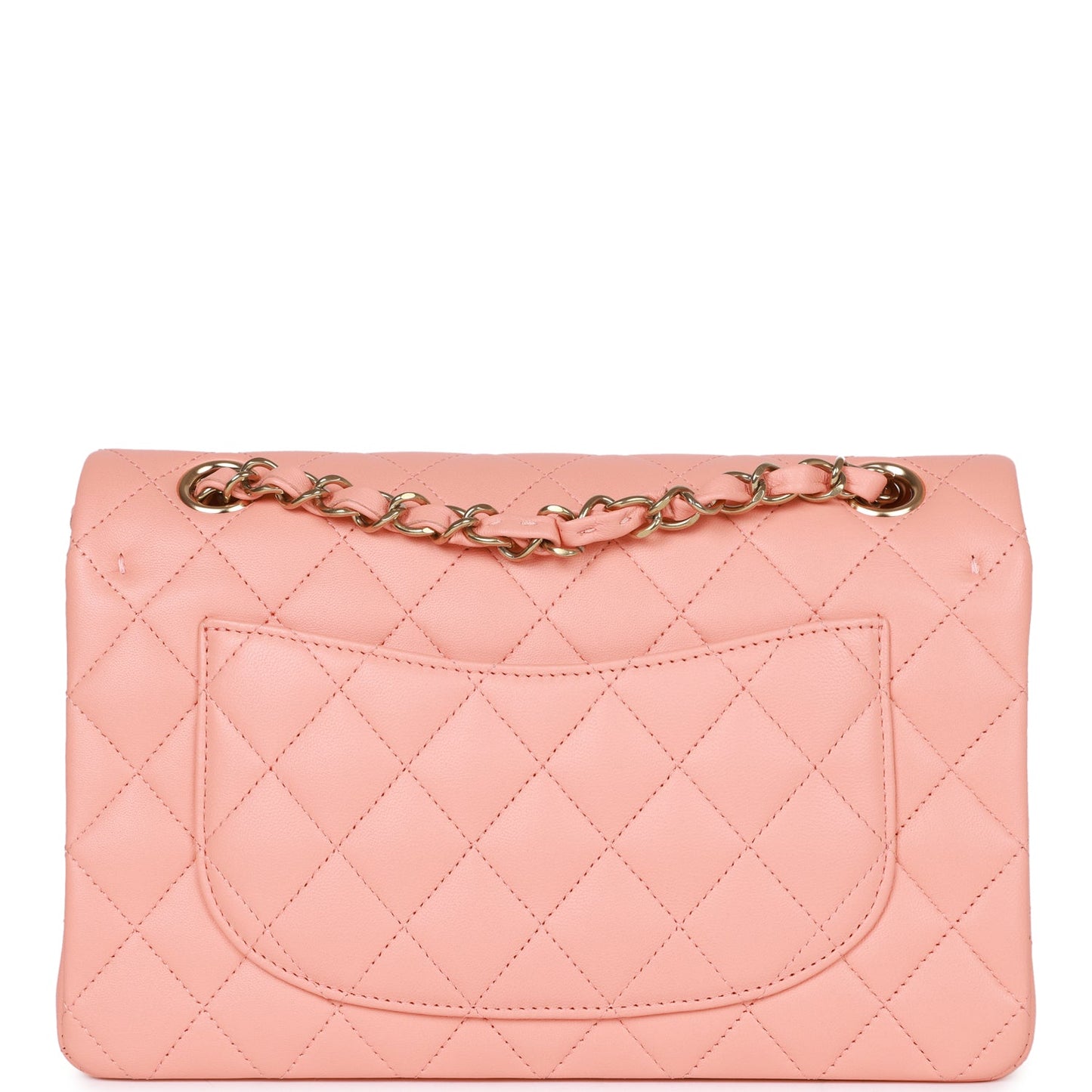 PAYMENT 1 OF 2 Chanel Small Classic Double Flap Pink Lambskin Light Gold Hardware