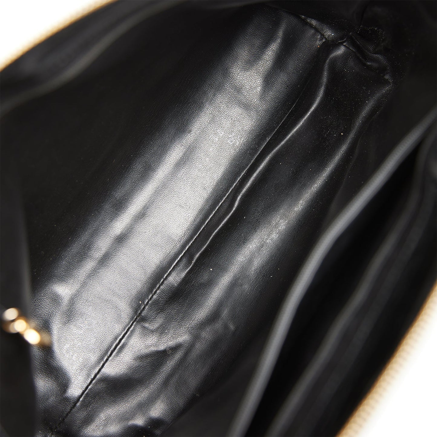 Chanel  Tote Bag Black Patent Gold Hardware