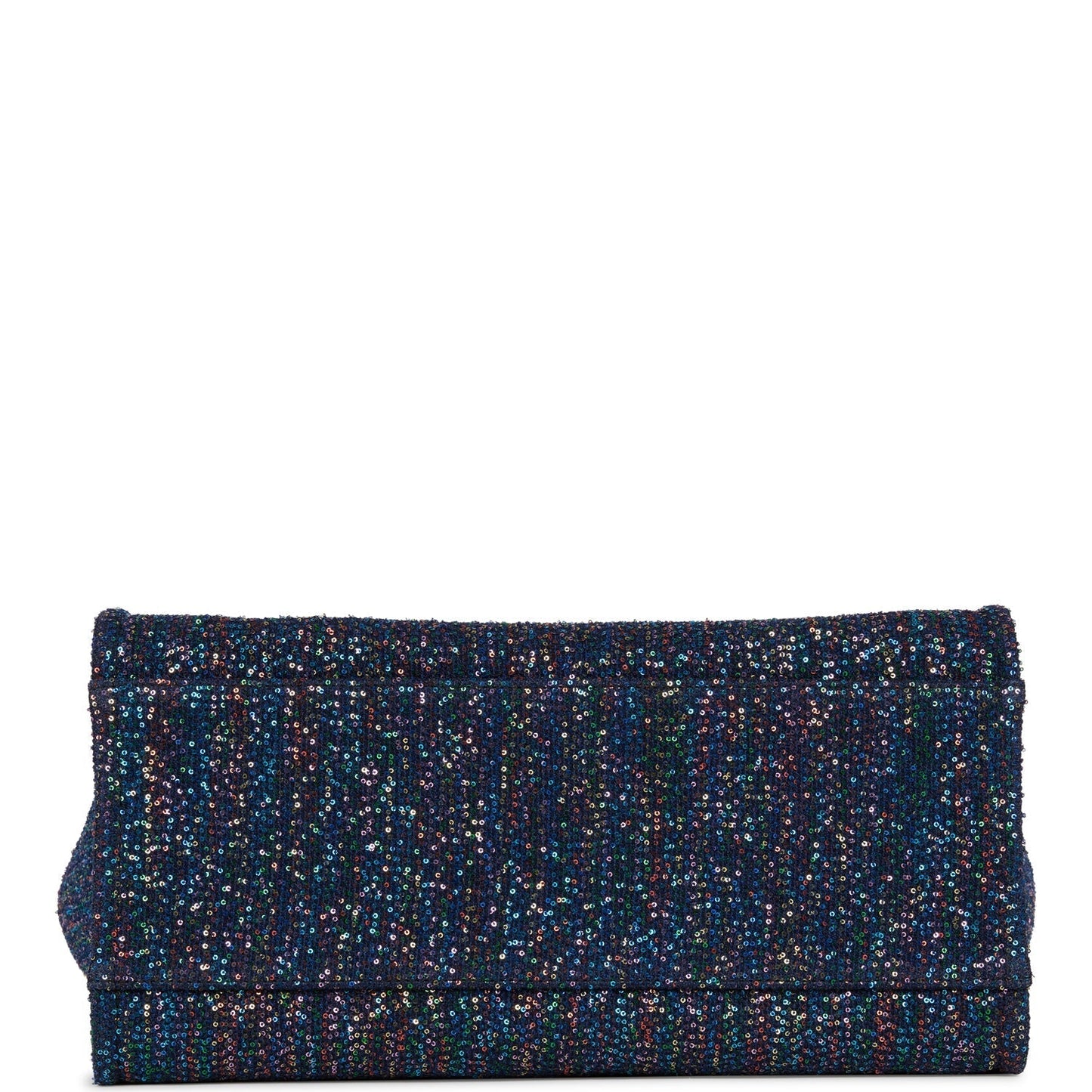 Chanel Large Deauville Shopping Tote Blue Sequin Boucle Silver Hardware