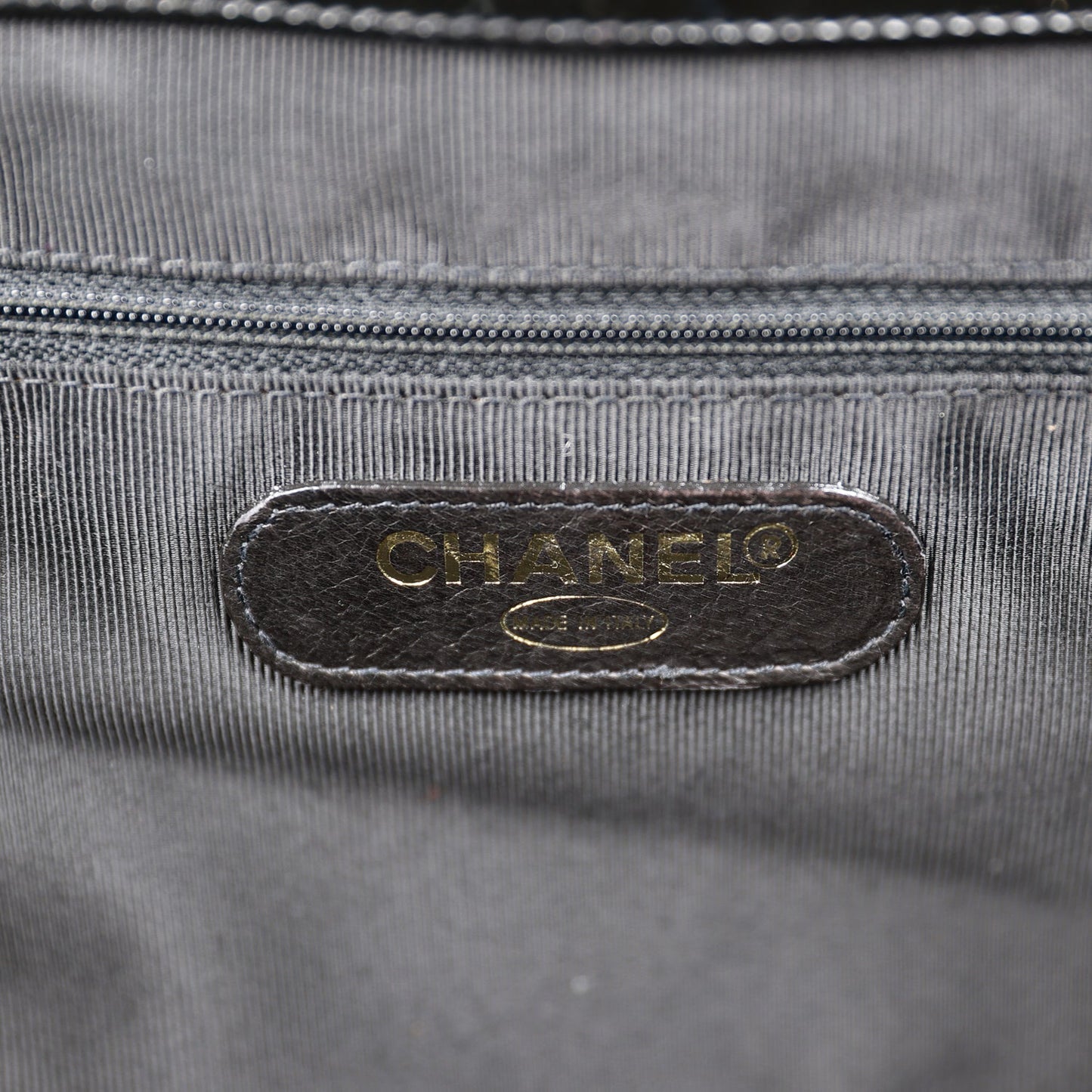 Chanel  Supermodel Weekender Tote Bag Black Patent Gold Hardware
