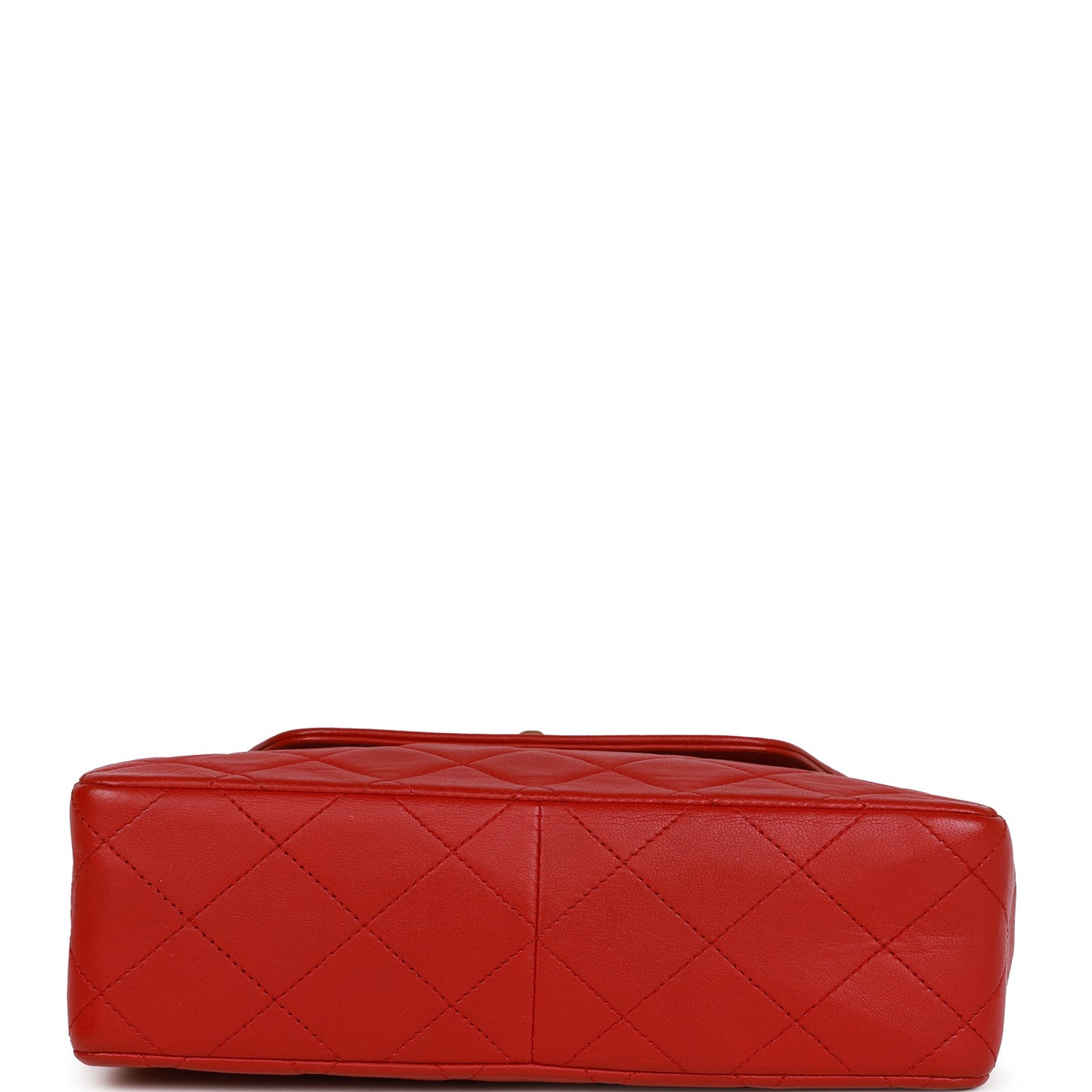 Chanel  Trapeze Flap Bag Red Lambskin Gold Hardware