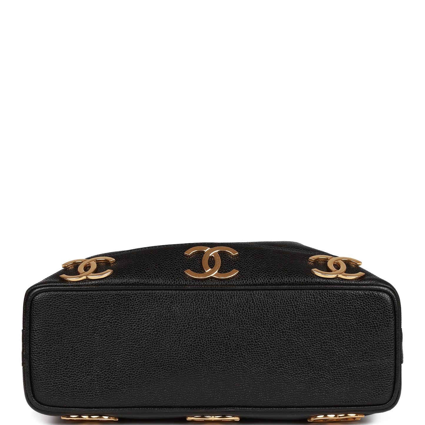 Chanel  CC Bucket Bag Black Caviar Gold Hardware