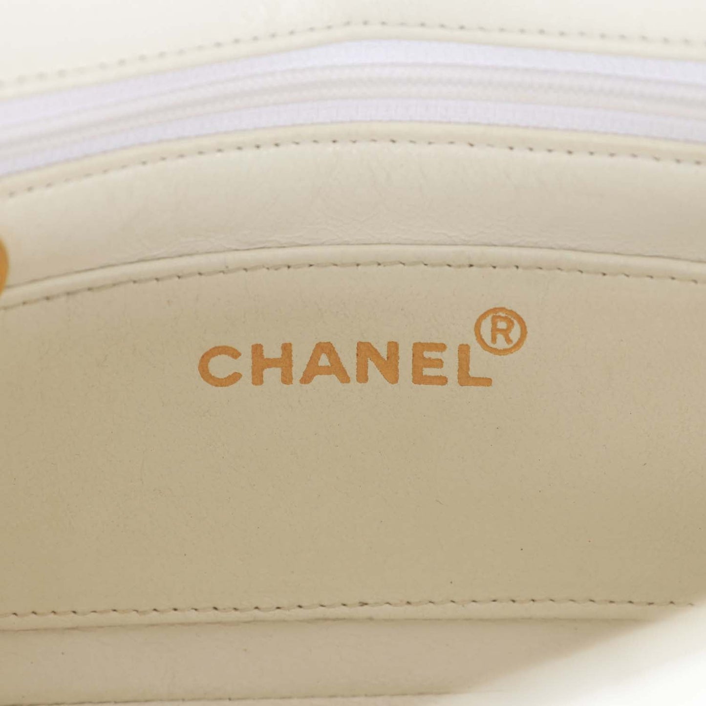 Chanel  Mini Mademoiselle Bag Black and White Lambskin Gold Hardware