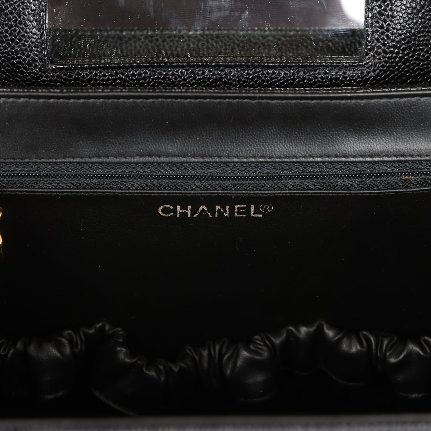Chanel  Large Vanity Bag Black Caviar Gold Hardware