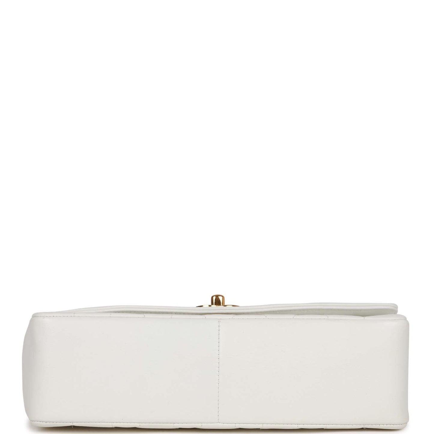 Chanel  Medium Diana Flap Bag White Lambskin Gold Hardware
