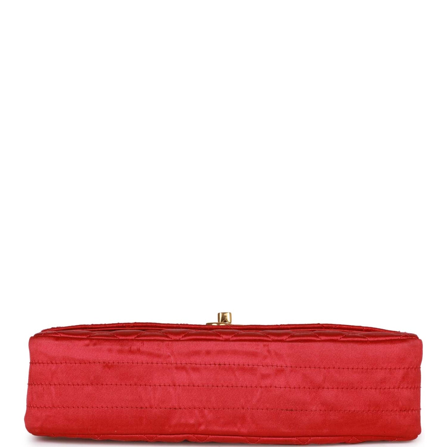 Chanel  Flap Bag Red Satin Gold Hardware