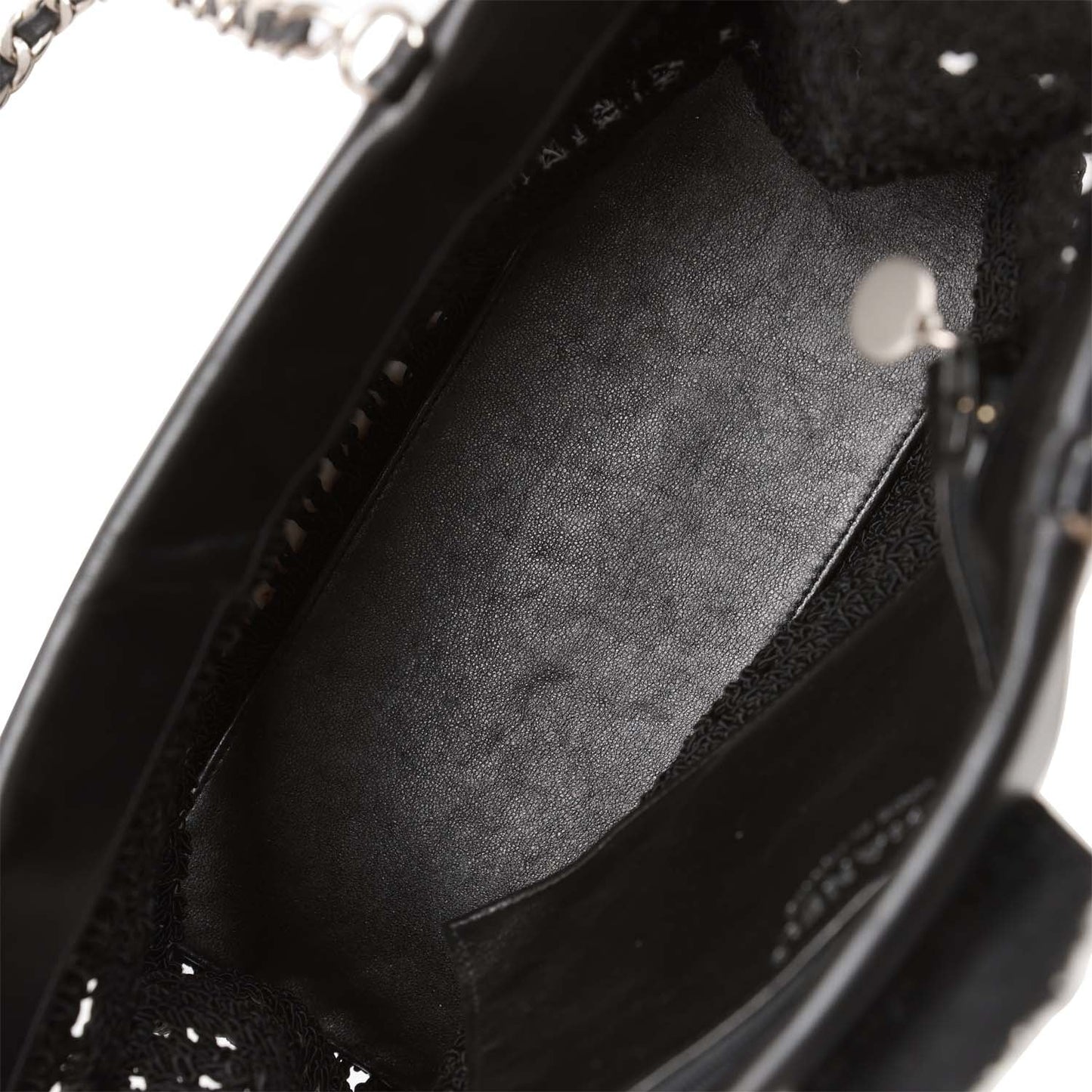Chanel  Supermodel Tote Black Crochet Aged Silver Hardware