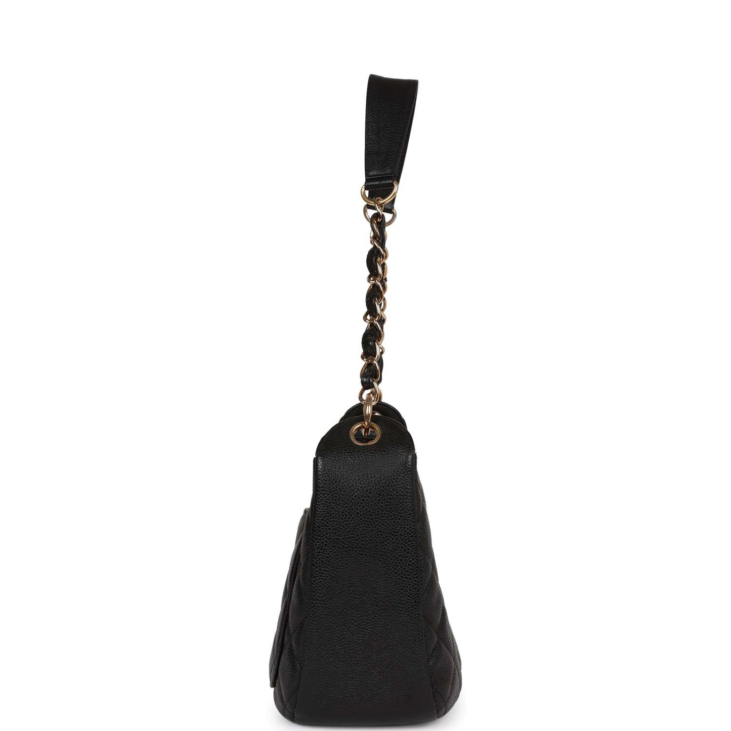 Chanel  Timeless CC Shoulder Bag Black Caviar Gold Hardware