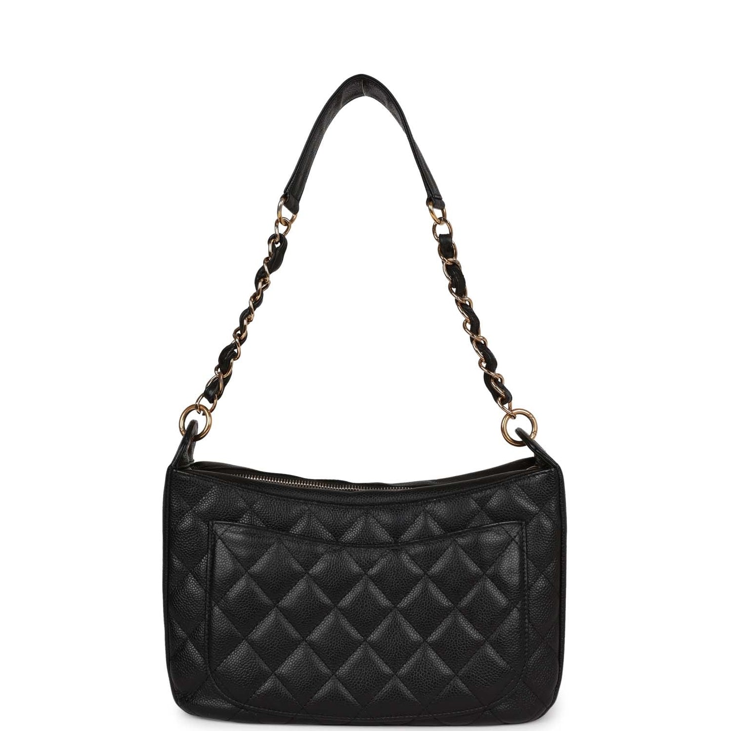 Chanel  Timeless CC Shoulder Bag Black Caviar Gold Hardware