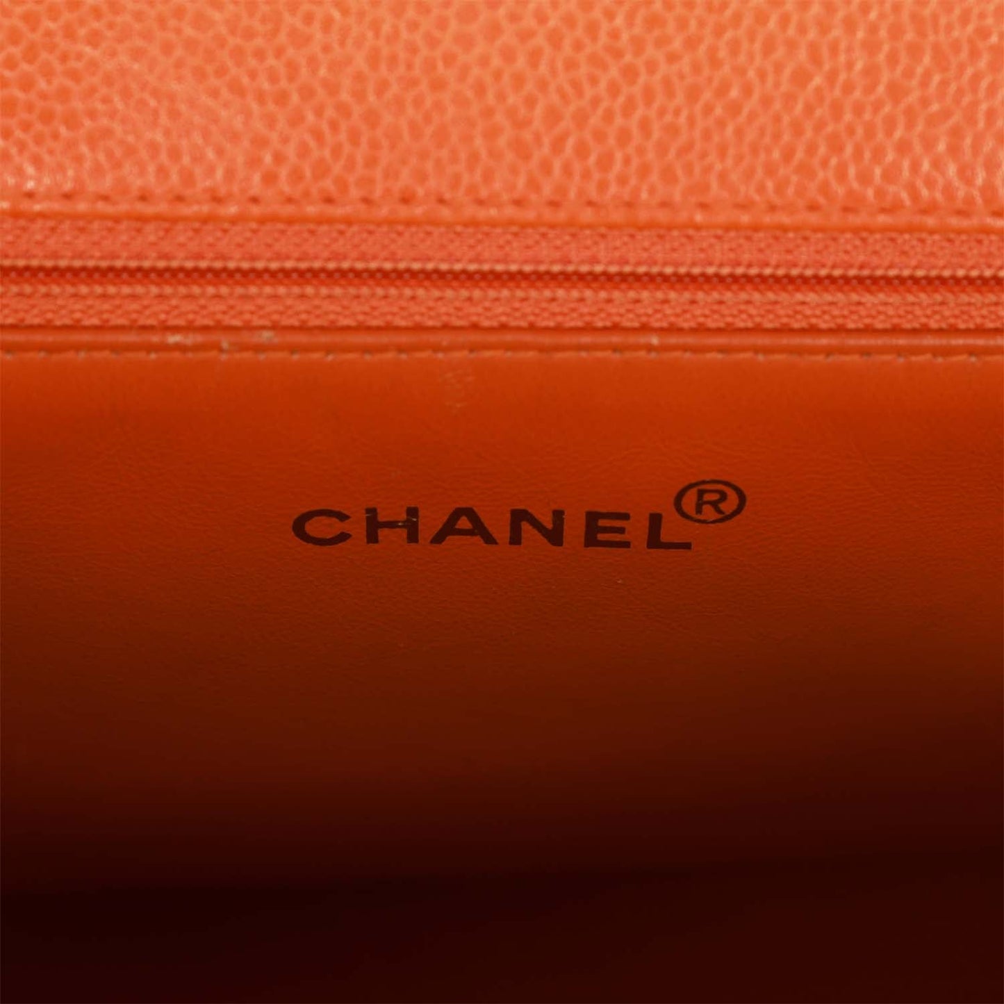 Chanel  Grand CC Timeless Tote Bag Orange Caviar Gold Hardware