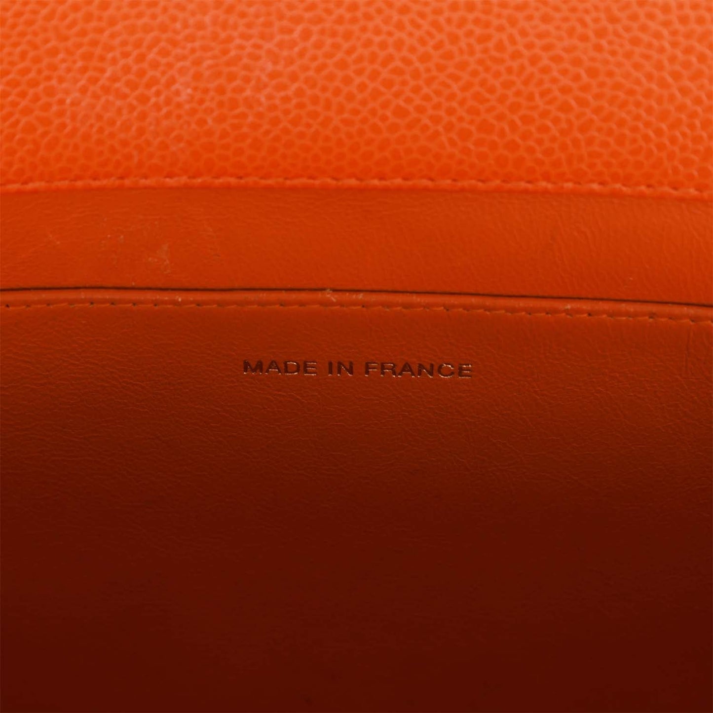 Chanel  Grand CC Timeless Tote Bag Orange Caviar Gold Hardware
