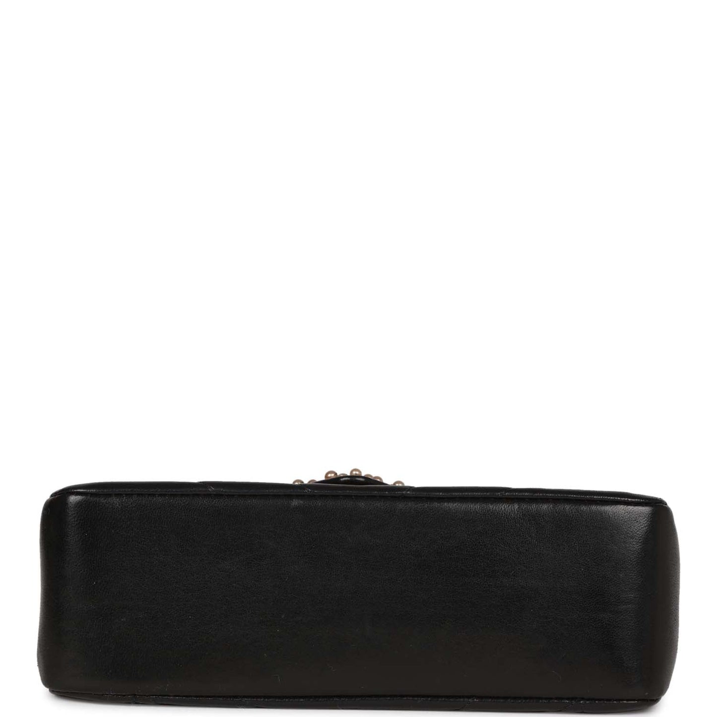 Chanel  Faux Pearl Coco Bijou Mini Flap Bag Black Lambskin Gold Hardware