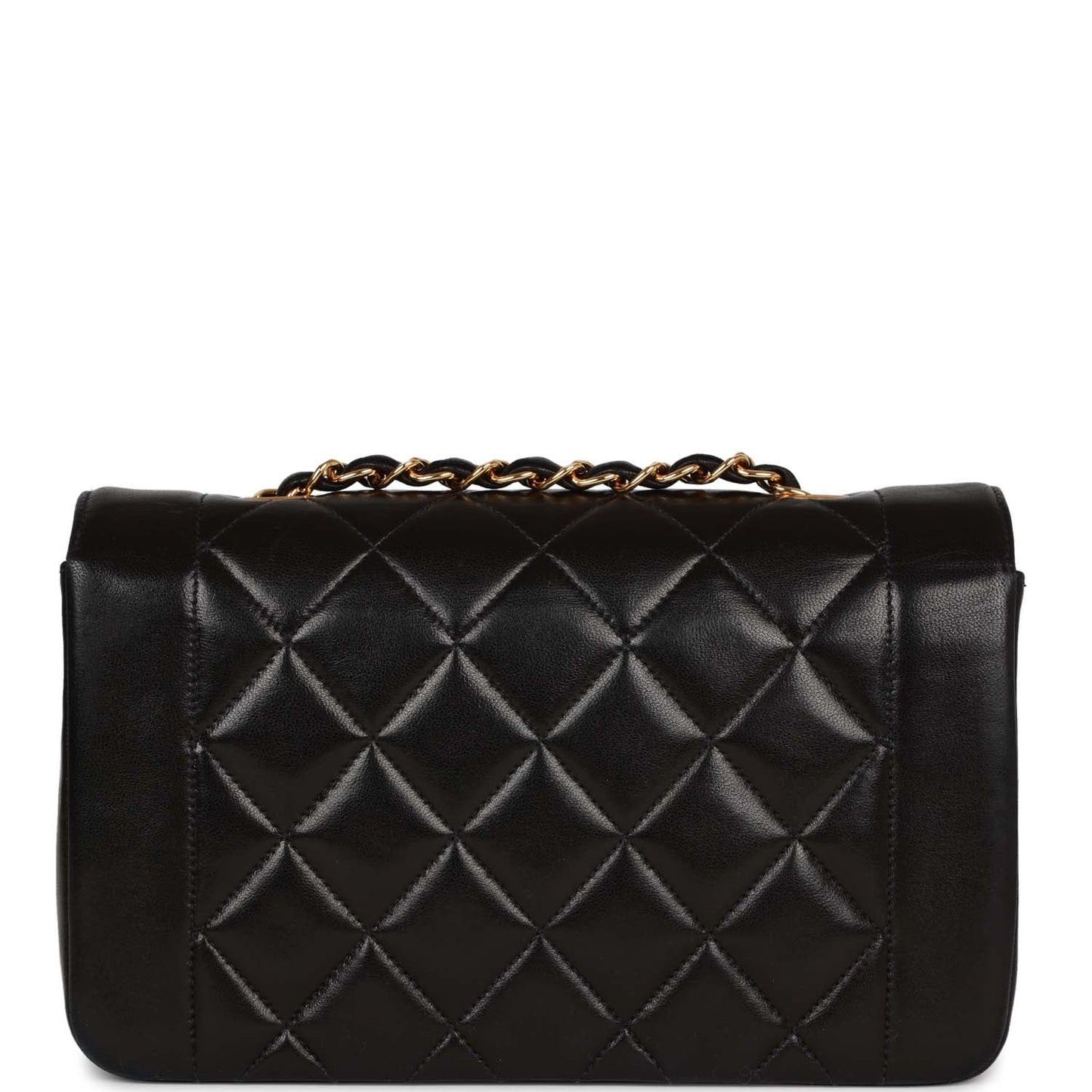 Chanel  Small Diana Flap Bag Black Lambskin Gold Hardware