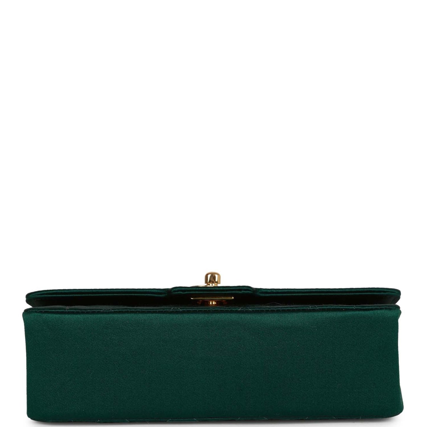 Chanel  Mini Flap Bag Green Satin Gold Hardware