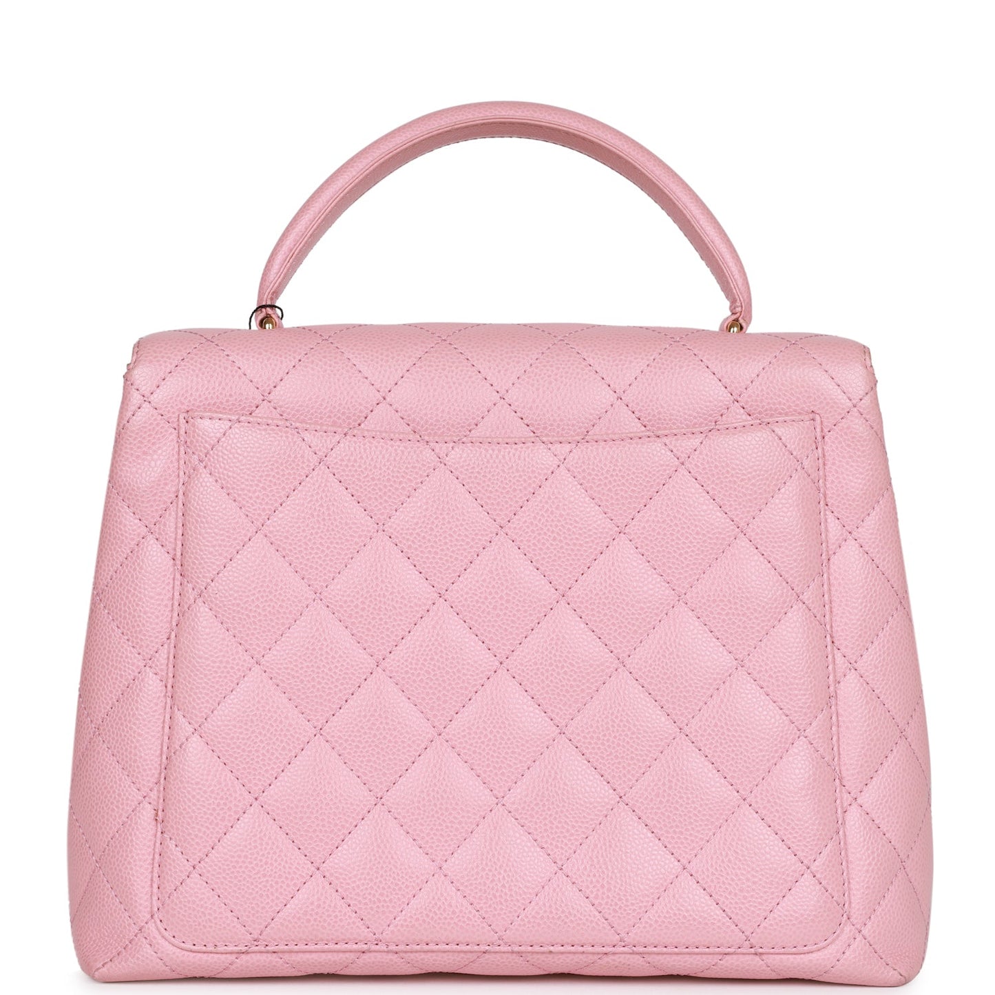 Chanel  Kelly Handle Flap Bag Pink Caviar Gold Hardware