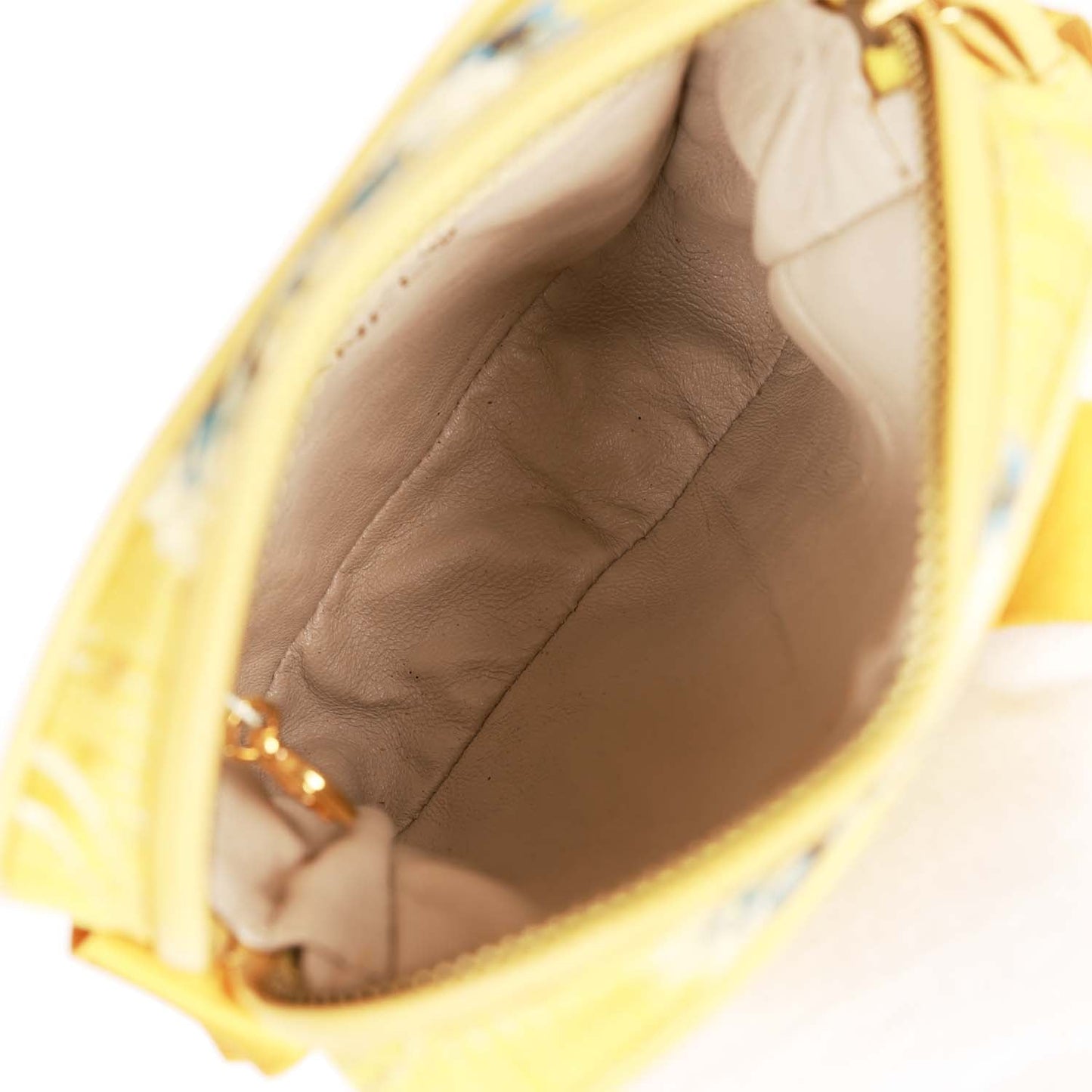 Chanel  Brocade Camera Bag Yellow Silk Gold Hardware