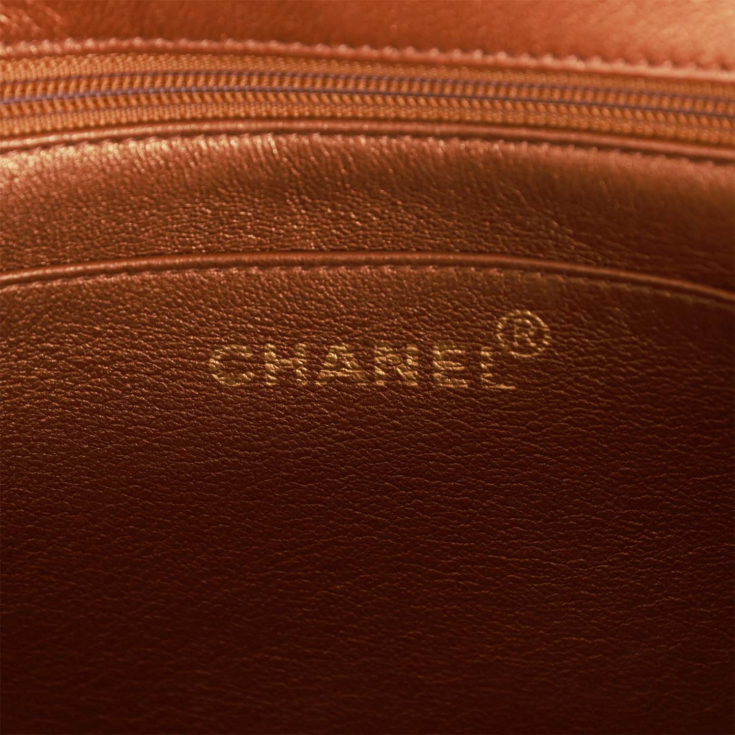 Chanel  Flap Bag Bronze Diagonal Quilted Calfskin Gold Hardware