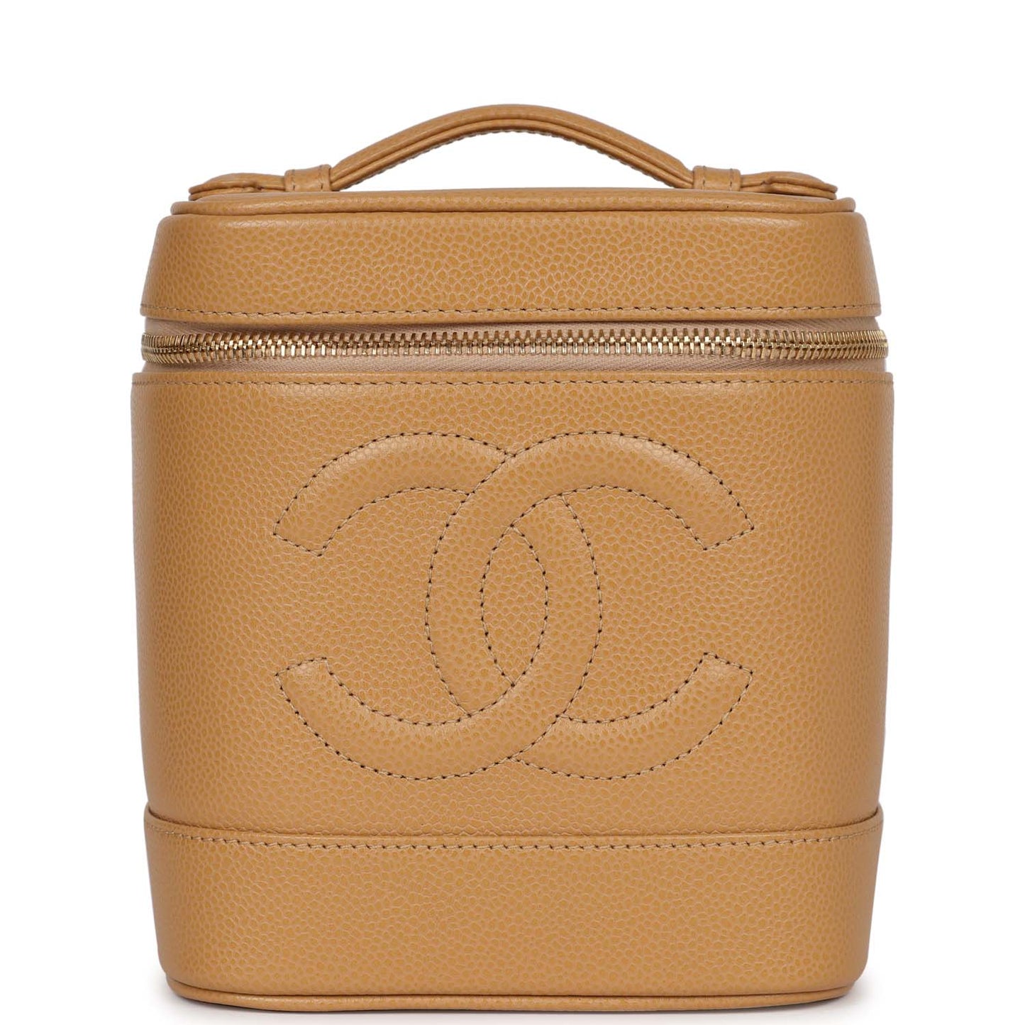 Chanel  Vanity Dark Beige Caviar Gold Hardware