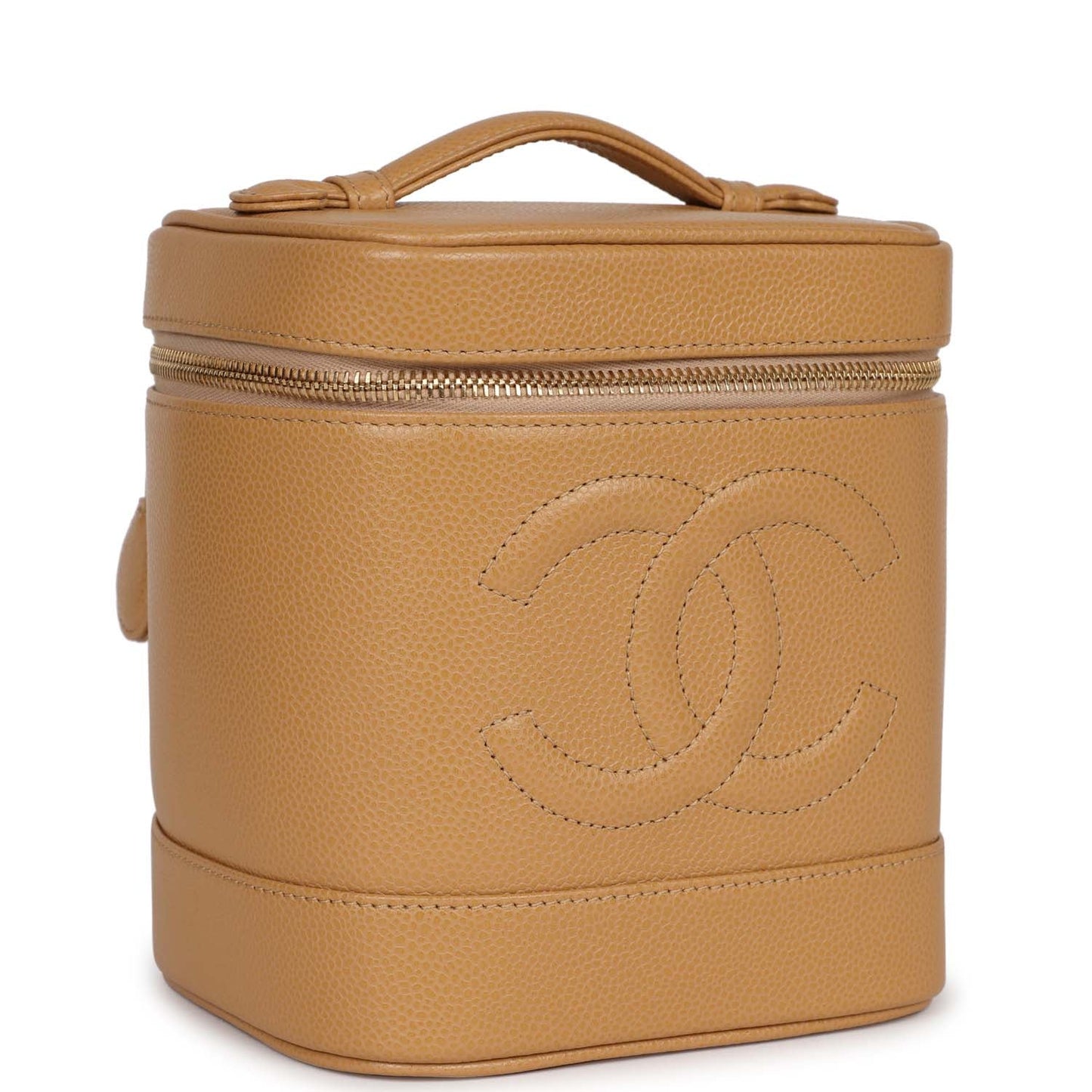 Chanel  Vanity Dark Beige Caviar Gold Hardware
