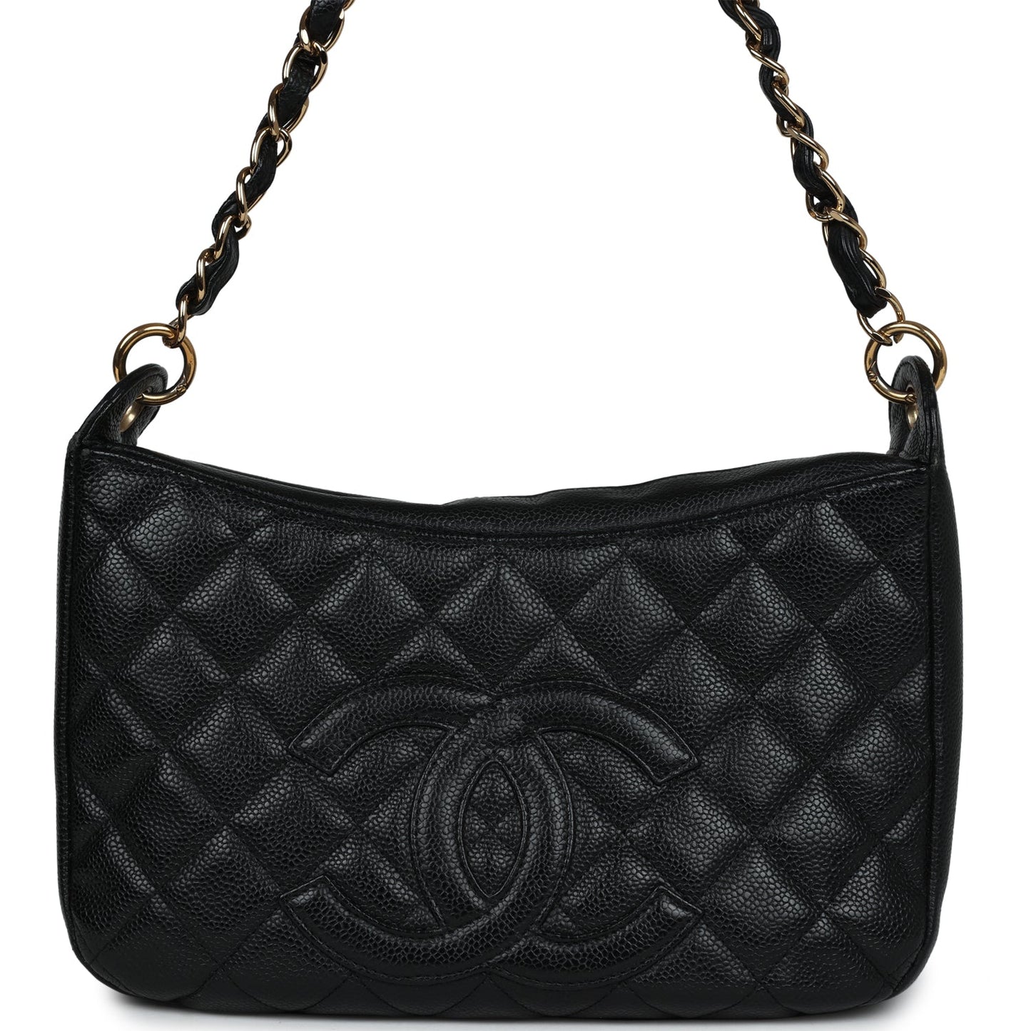 Chanel  Timeless CC Hobo Bag Black Caviar Gold Hardware