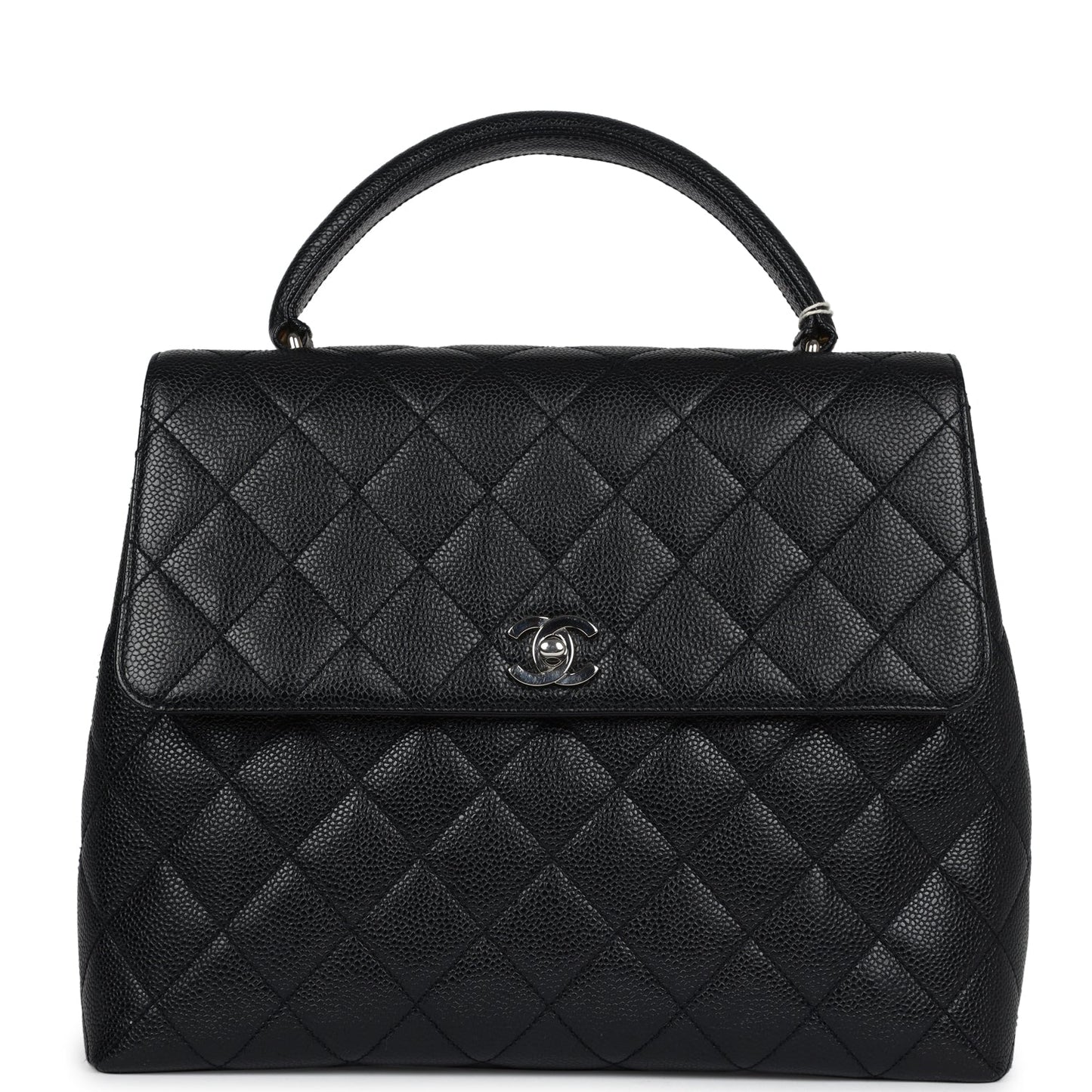 Chanel Kelly Flap Bag Black Caviar Silver Hardware