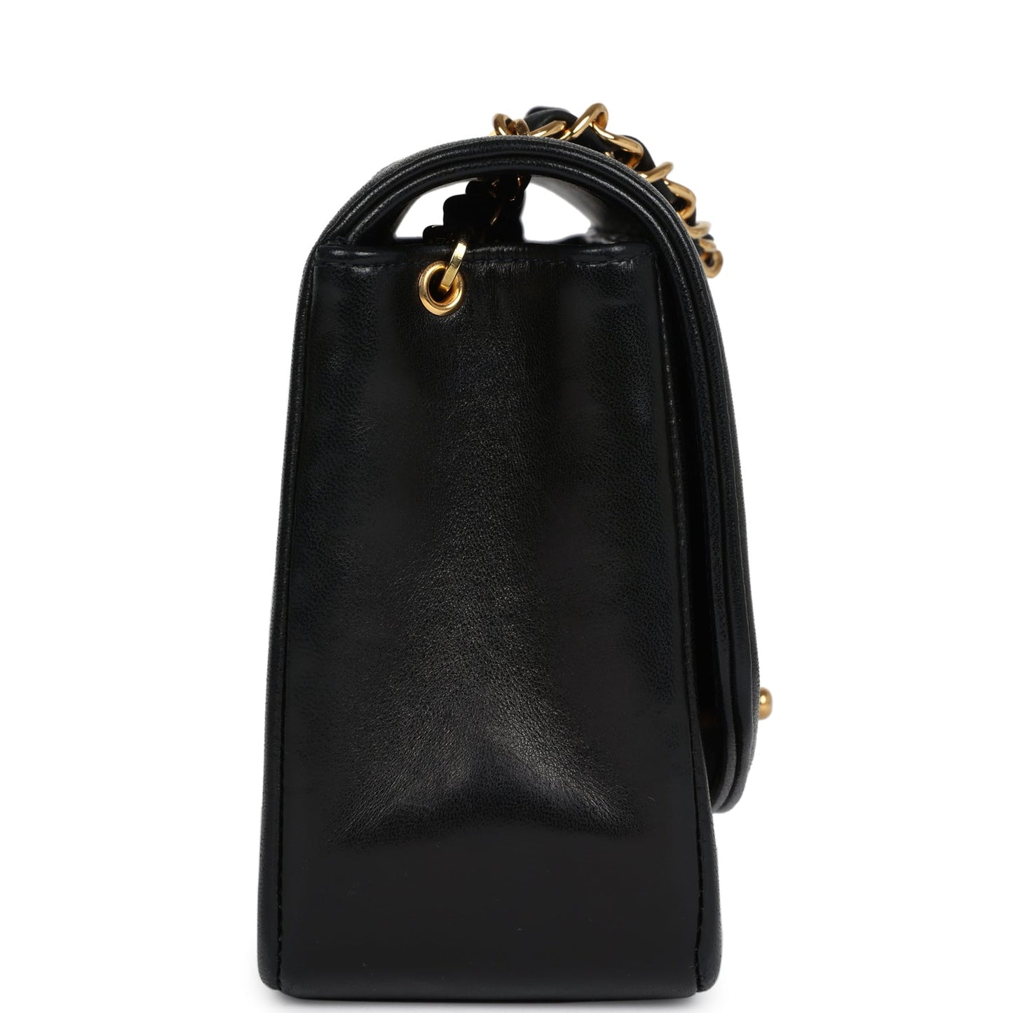 Chanel Small Diana Flap Bag Black Lambskin Gold Hardware